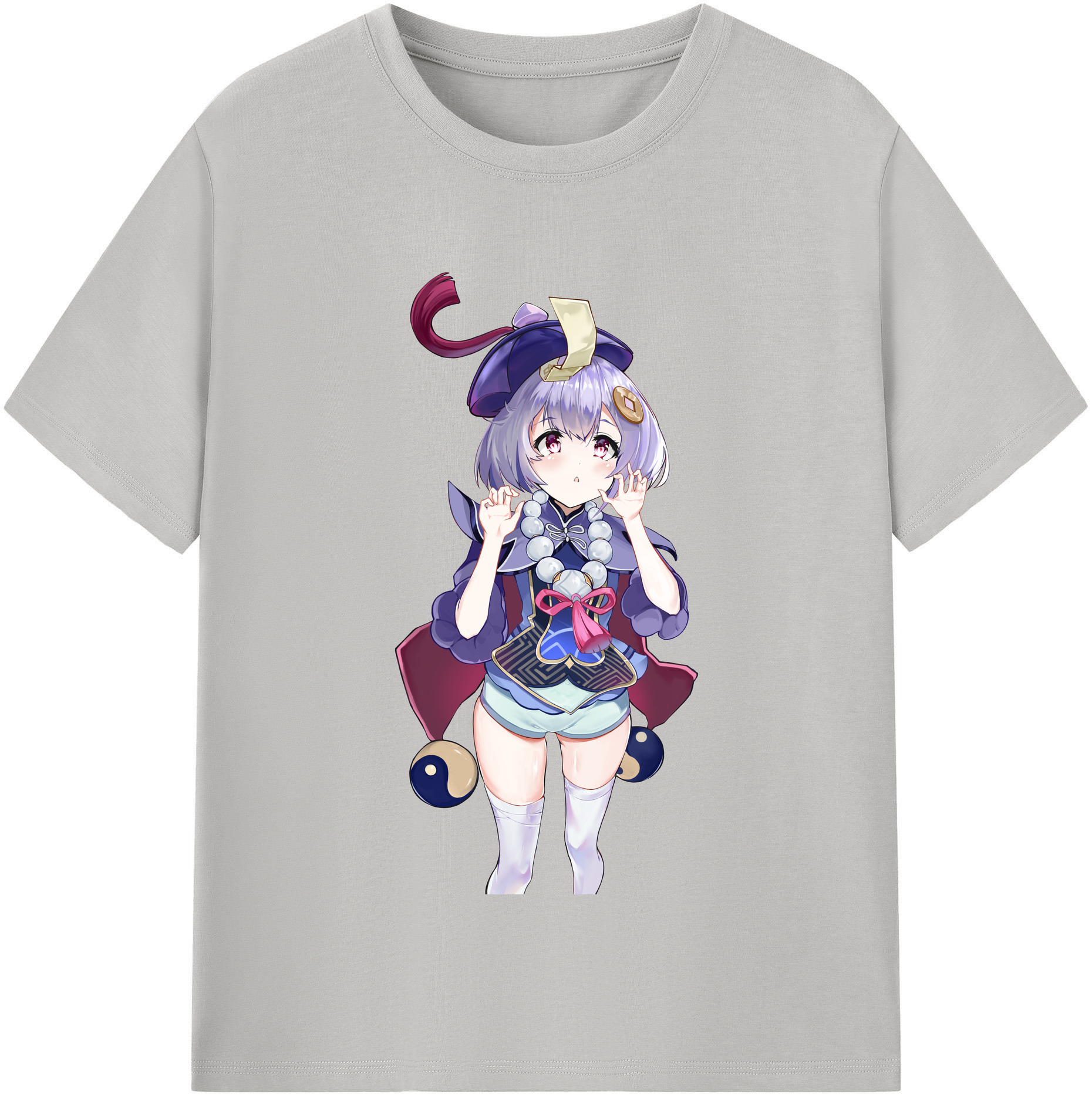 げんし神 七七 なな  genshin Nana レディースカジュアルプリントTシャツ（綿100％）