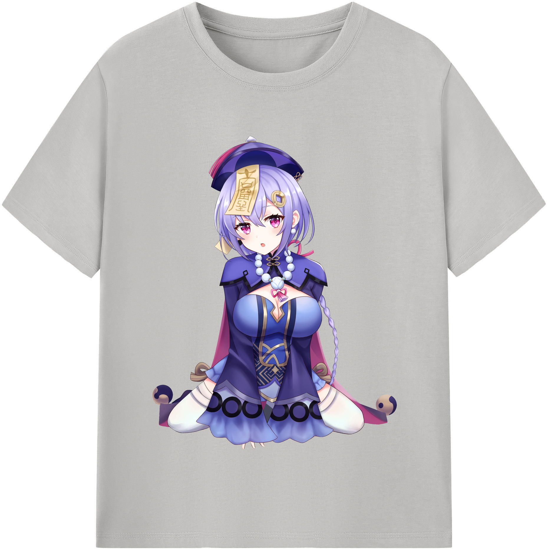 げんし神 七七 なな  genshin Nana レディースカジュアルプリントTシャツ（綿100％）