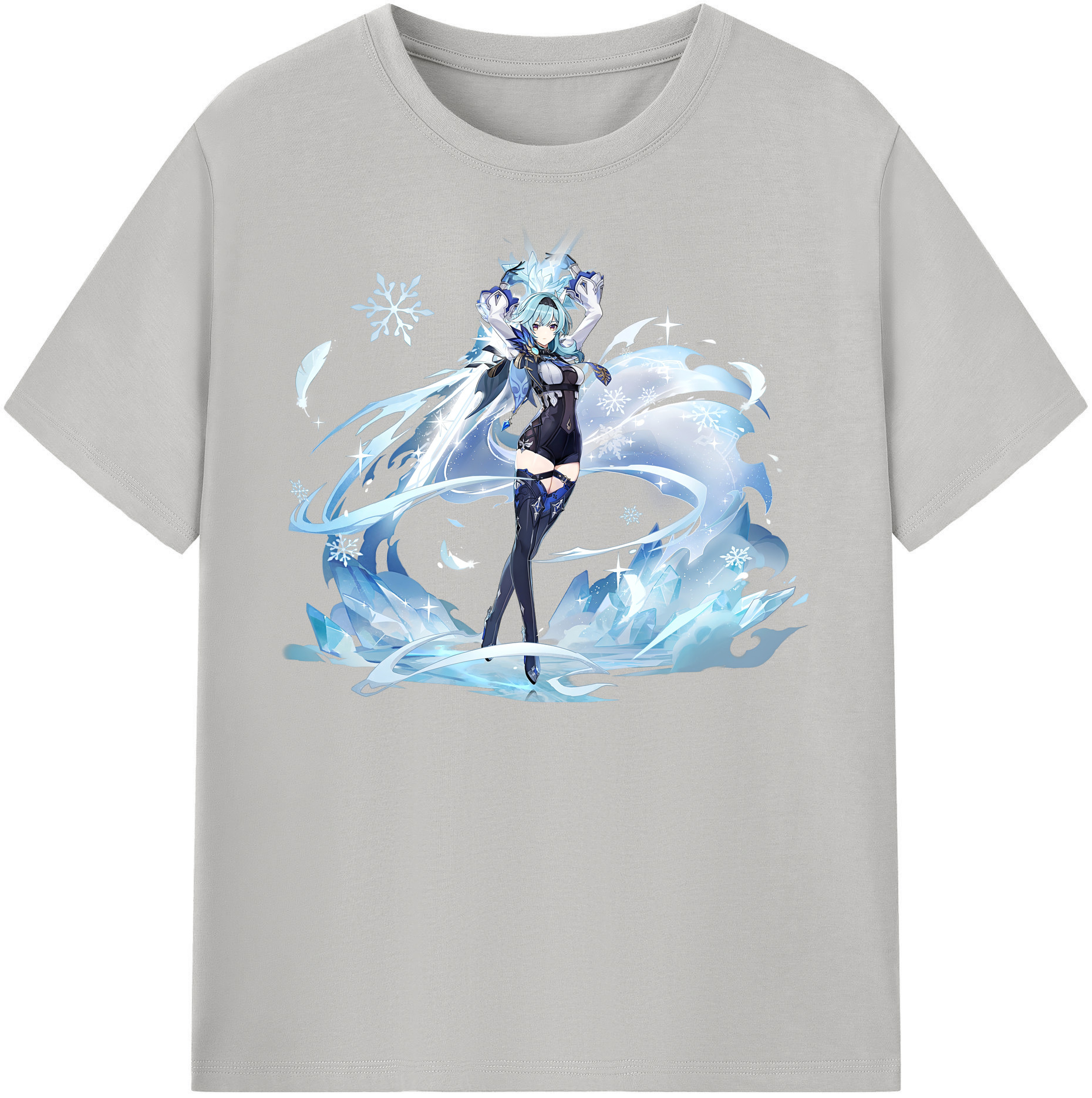 げんし神 优菈 ゆうら genshin Yūra レディースカジュアルプリントTシャツ（綿100％）