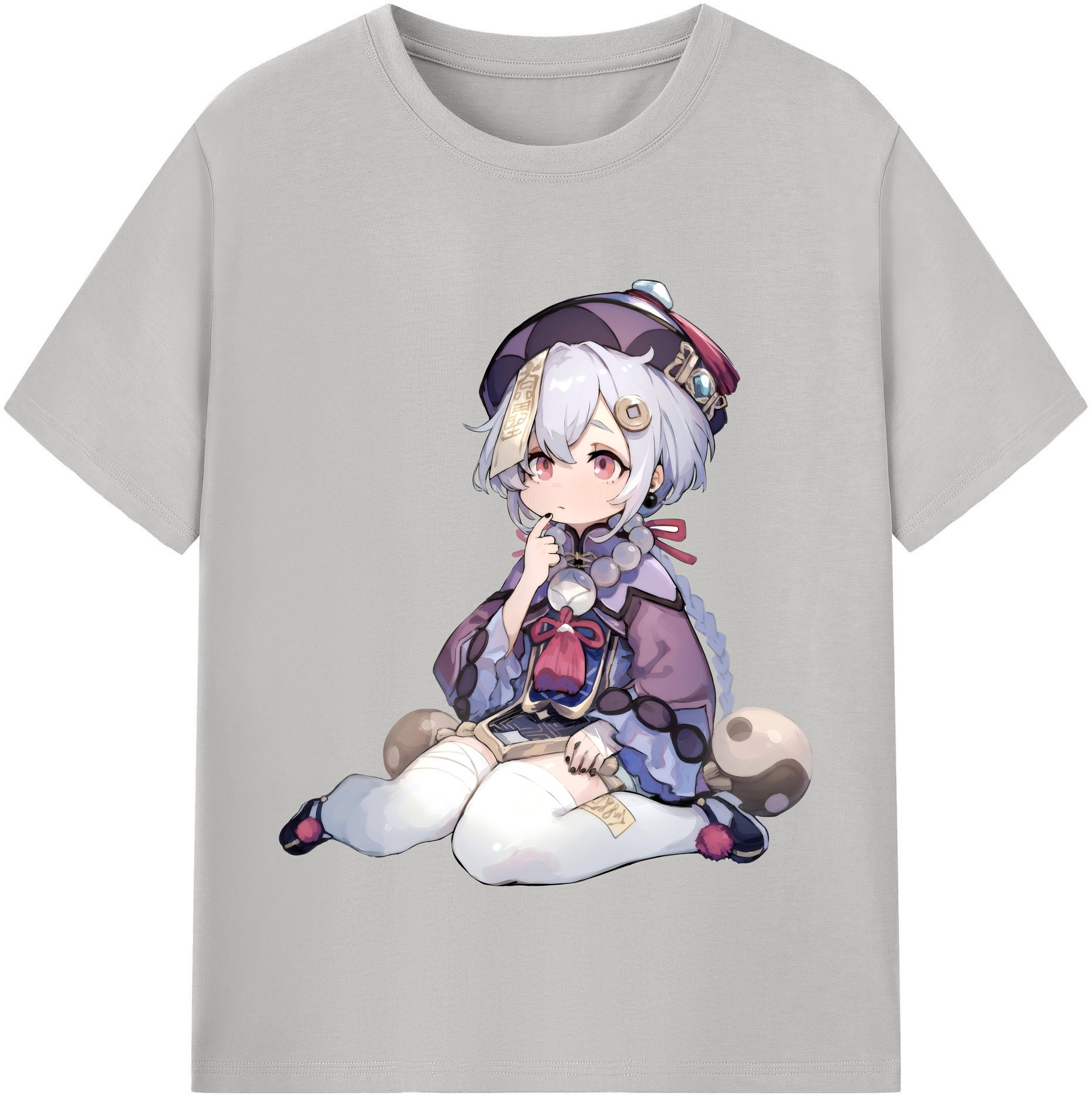 げんし神 七七 なな  genshin Nana レディースカジュアルプリントTシャツ（綿100％）