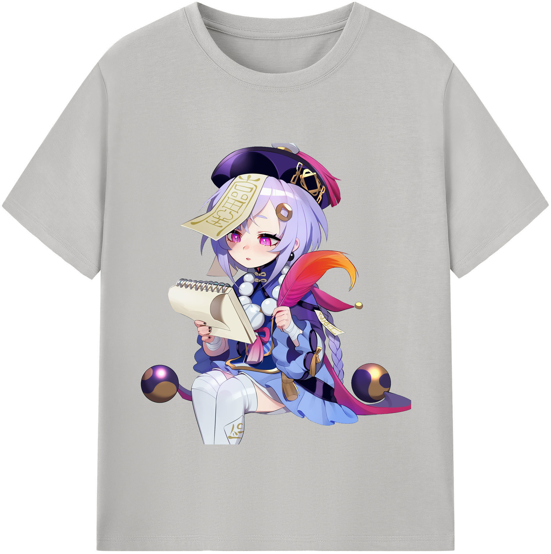 げんし神 七七 なな  genshin Nana レディースカジュアルプリントTシャツ（綿100％）