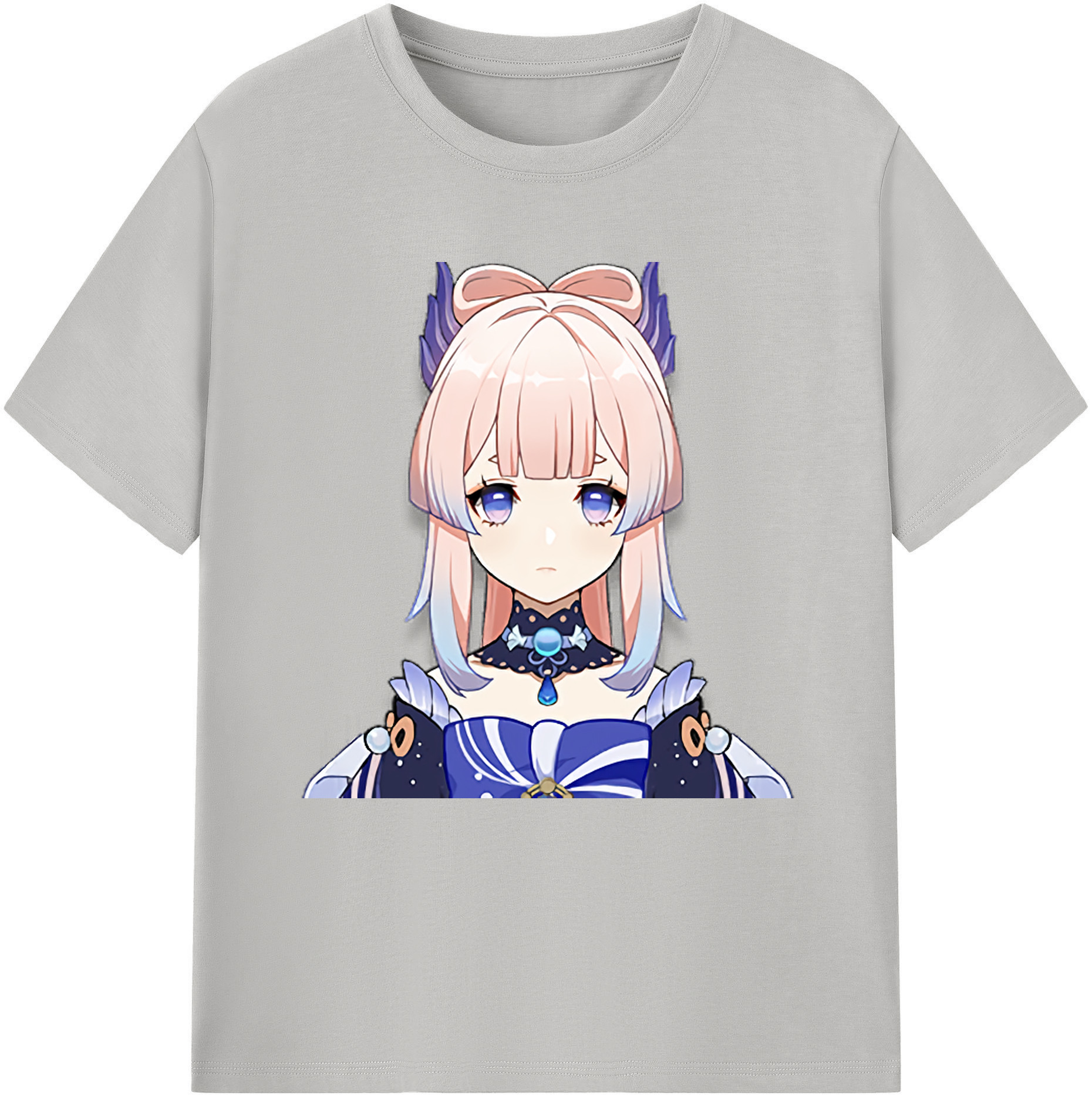 げんし神 珊瑚宮心海 サンゴノミヤ・ココミ genshin Sangonomiya Kokomi レディースカジュアルプリントTシャツ（綿100％）