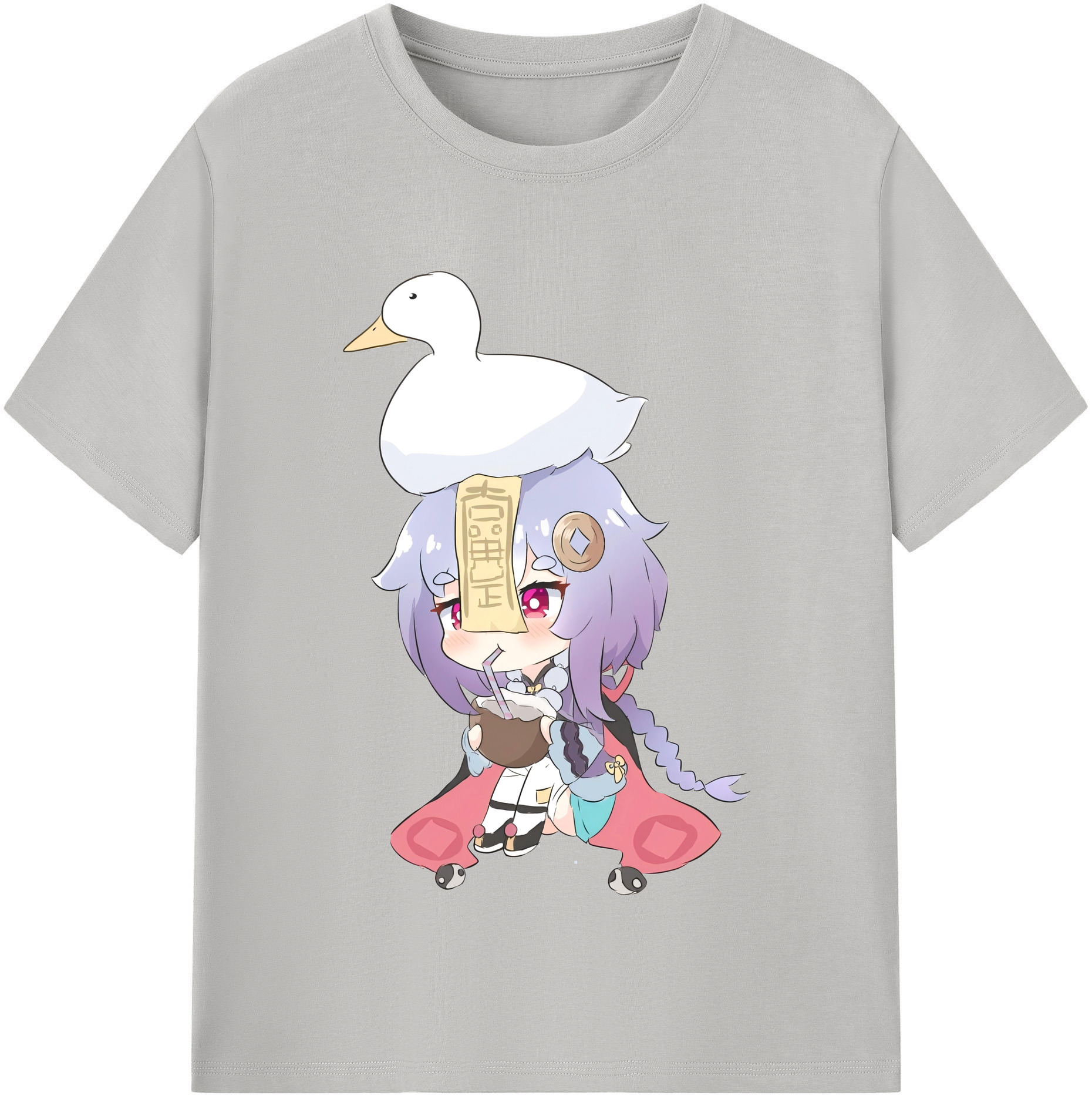 げんし神 七七 なな  genshin Nana レディースカジュアルプリントTシャツ（綿100％）