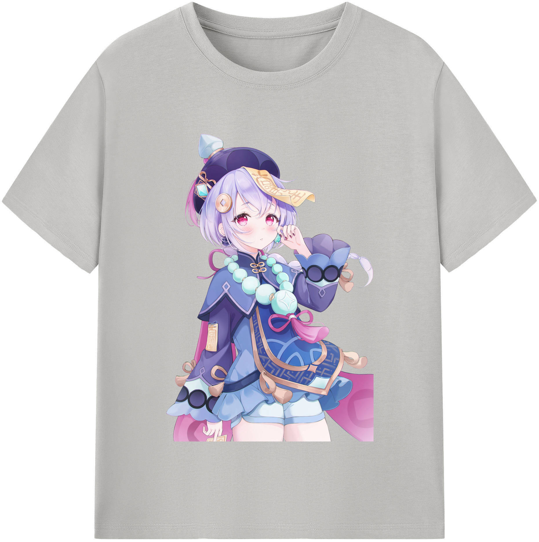 げんし神 七七 なな  genshin Nana レディースカジュアルプリントTシャツ（綿100％）