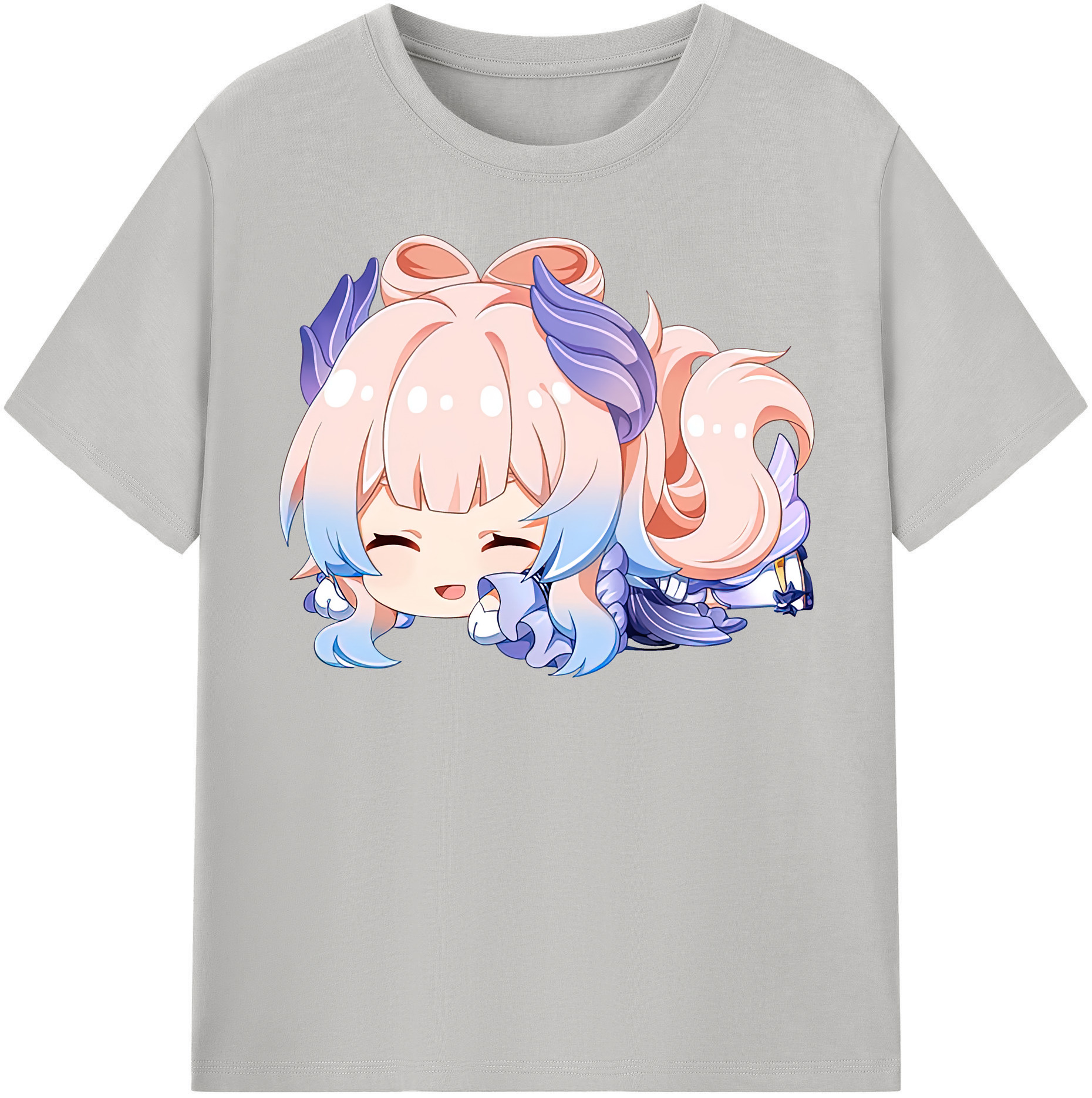 げんし神 珊瑚宮心海 サンゴノミヤ・ココミ genshin Sangonomiya Kokomi レディースカジュアルプリントTシャツ（綿100％）