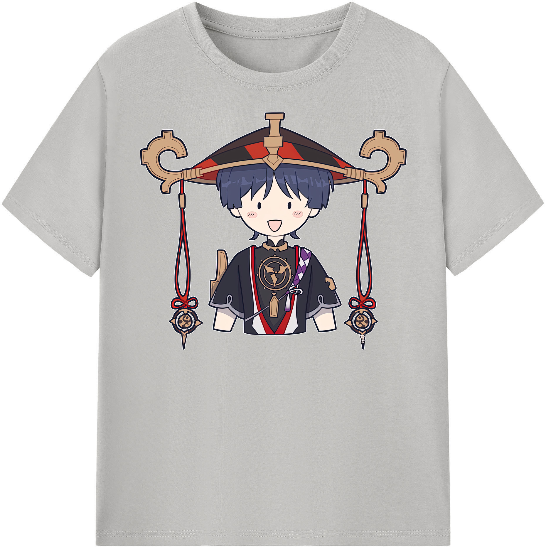 げんし神 さんペい genshin Sanpei レディースカジュアルプリントTシャツ（綿100％）