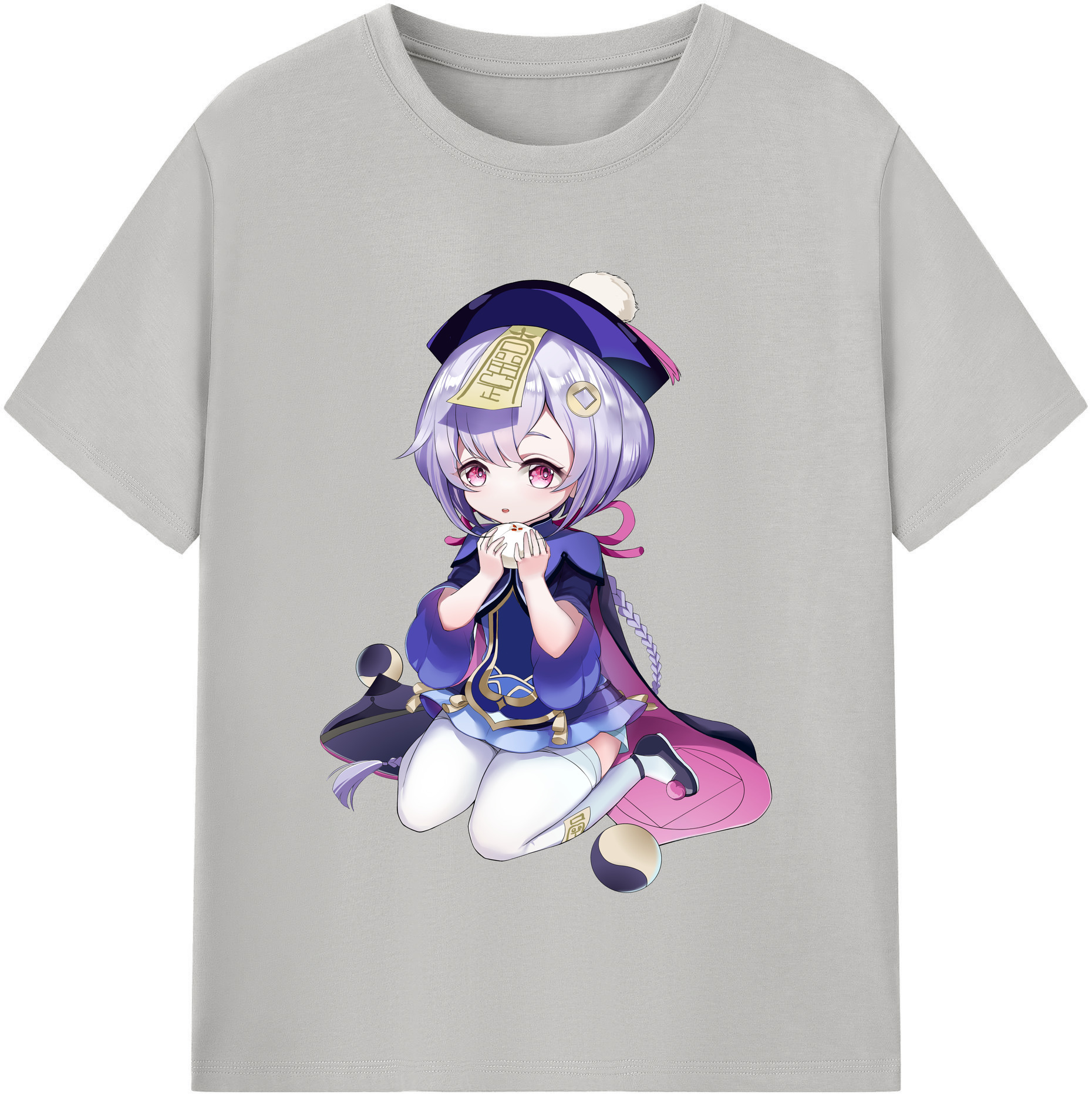 げんし神 七七 なな  genshin Nana レディースカジュアルプリントTシャツ（綿100％）