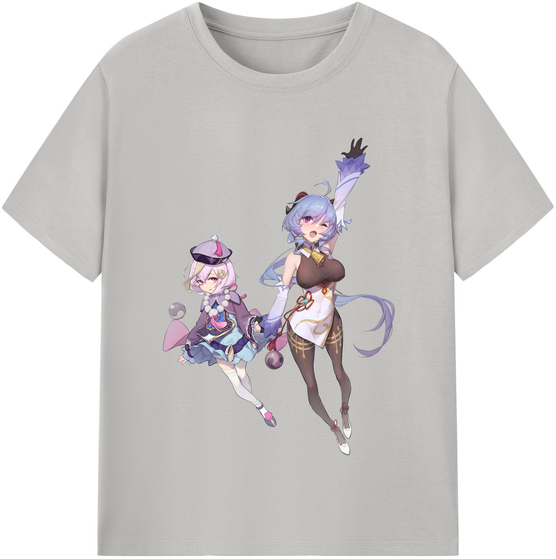 げんし神 七七 なな  genshin Nana レディースカジュアルプリントTシャツ（綿100％）