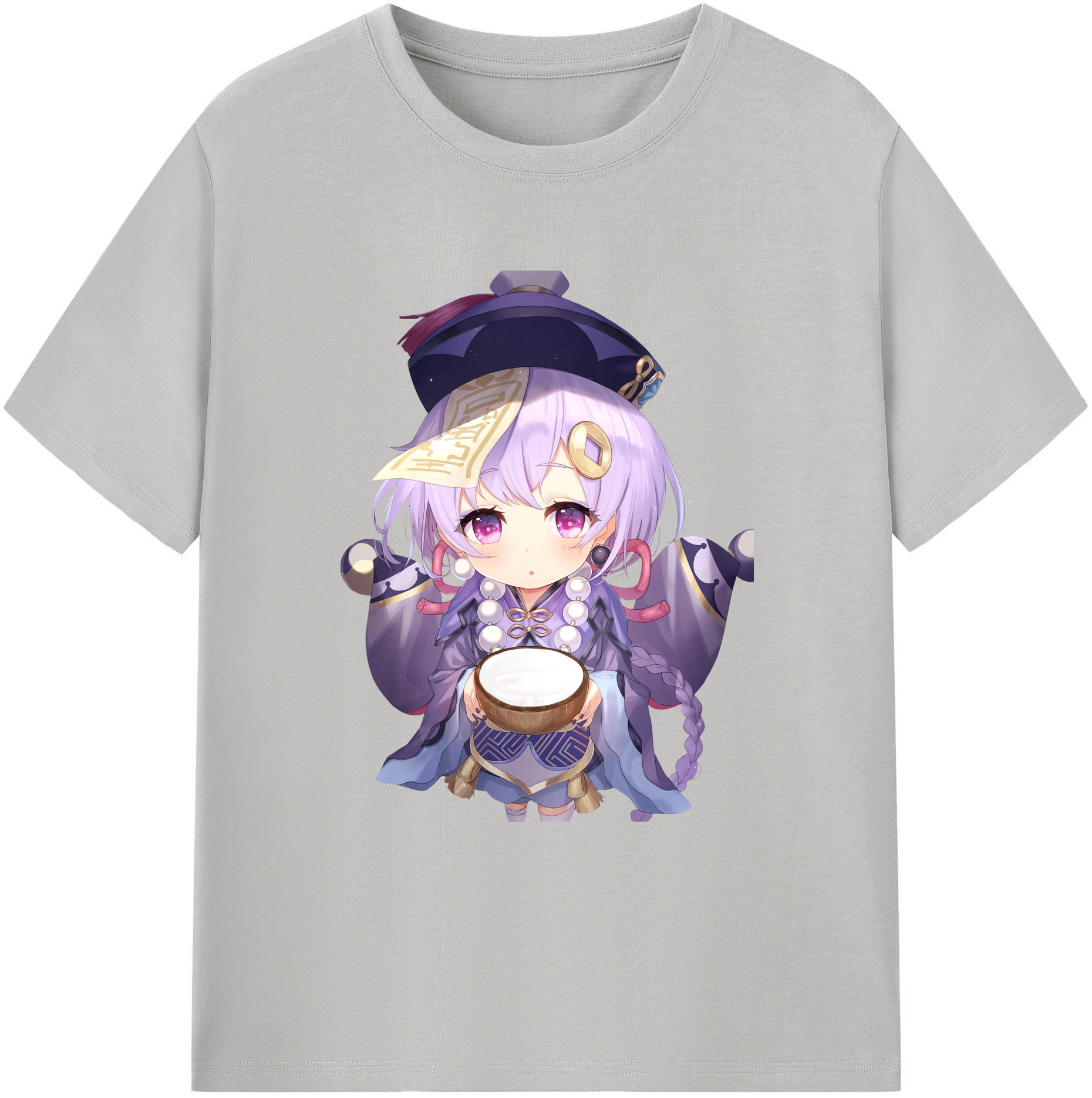 げんし神 七七 なな  genshin Nana レディースカジュアルプリントTシャツ（綿100％）