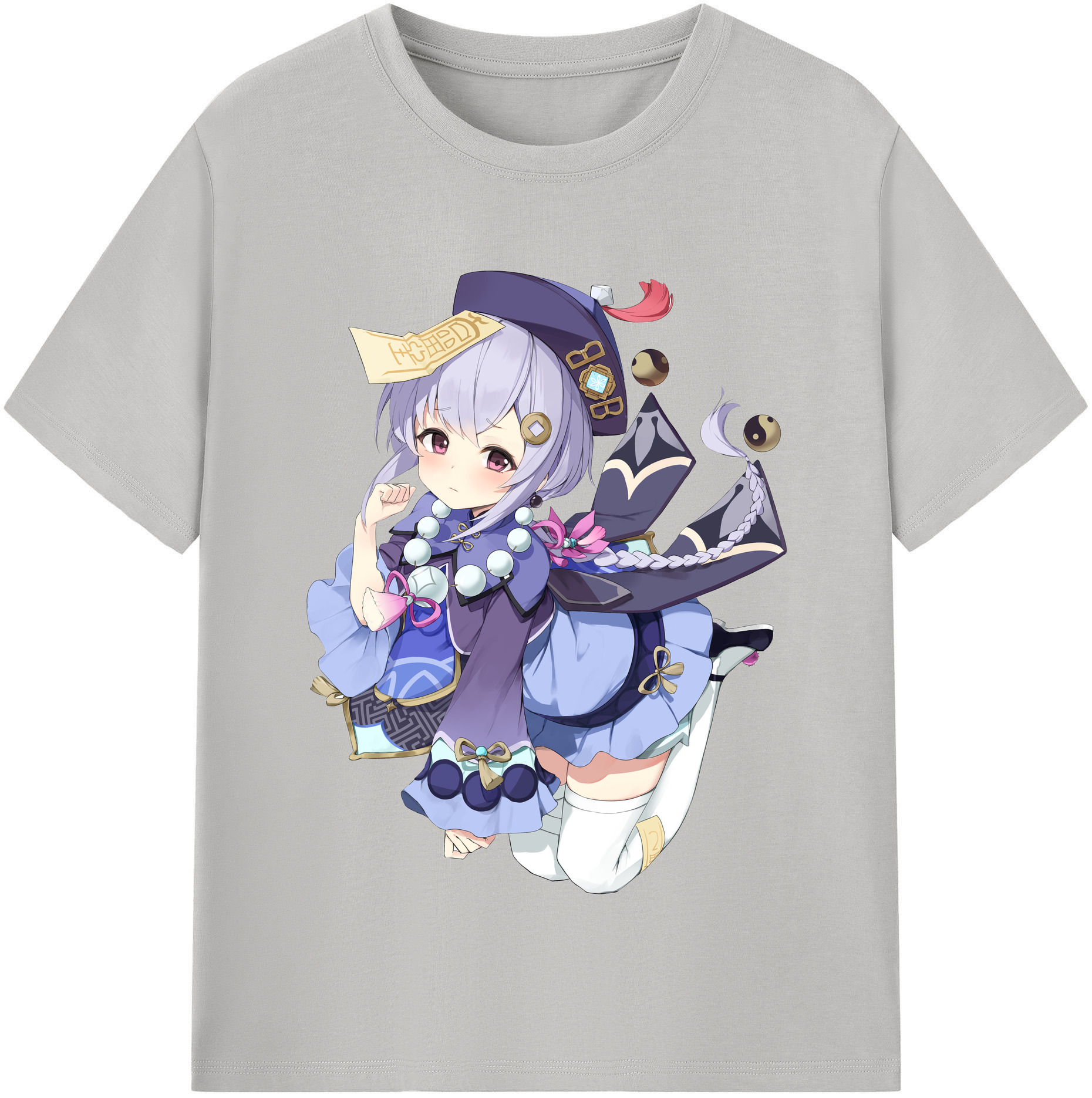 げんし神 七七 なな  genshin Nana レディースカジュアルプリントTシャツ（綿100％）