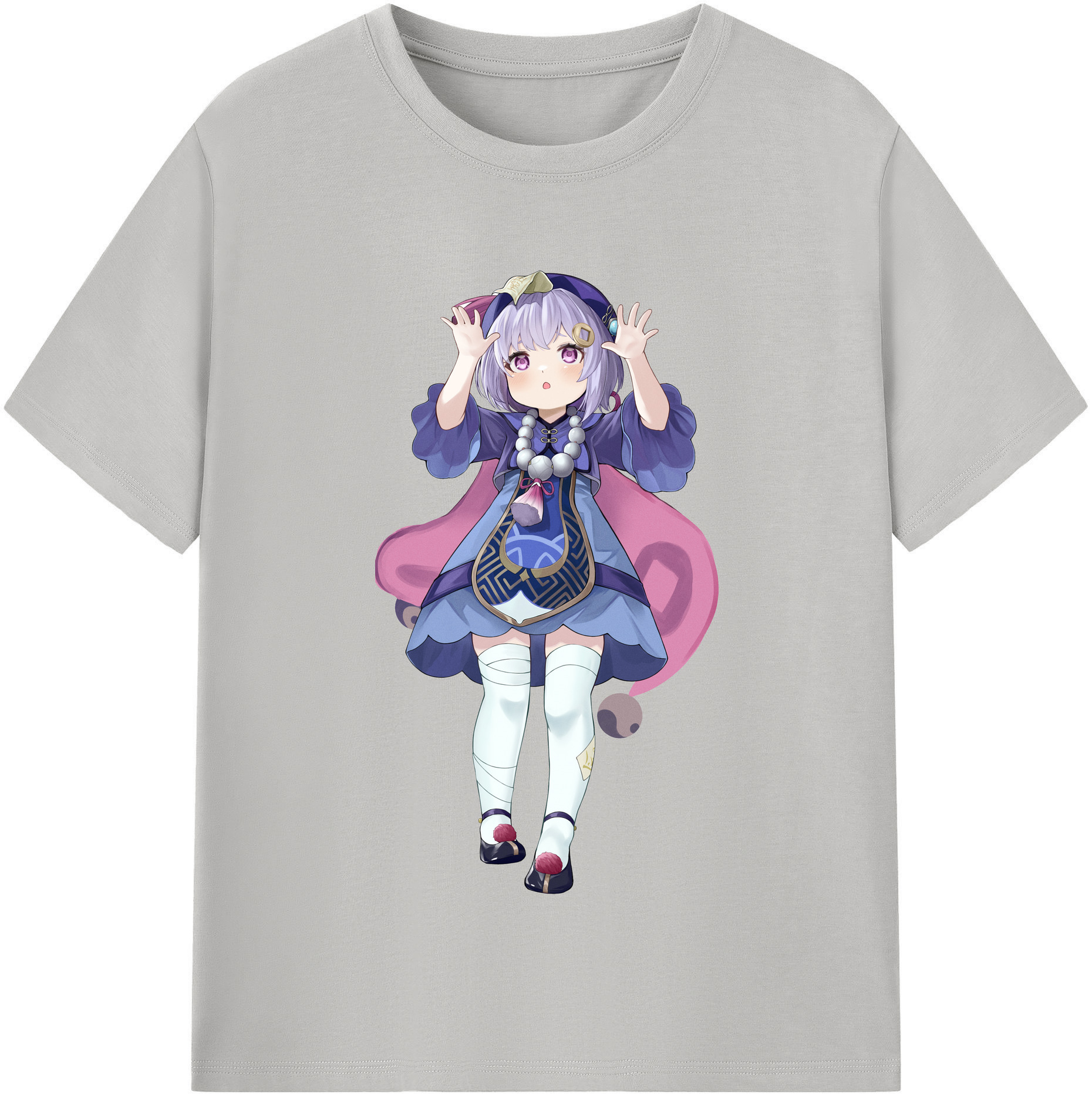 げんし神 七七 なな  genshin Nana レディースカジュアルプリントTシャツ（綿100％）