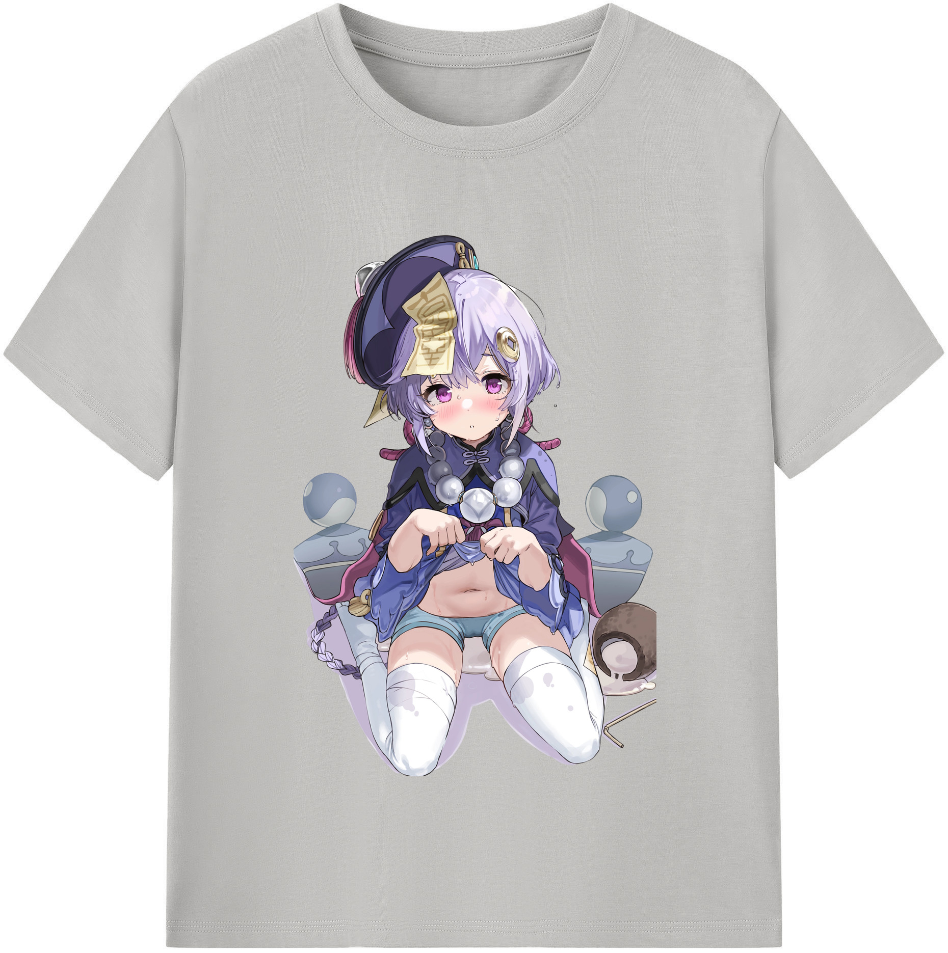 げんし神 七七 なな  genshin Nana レディースカジュアルプリントTシャツ（綿100％）