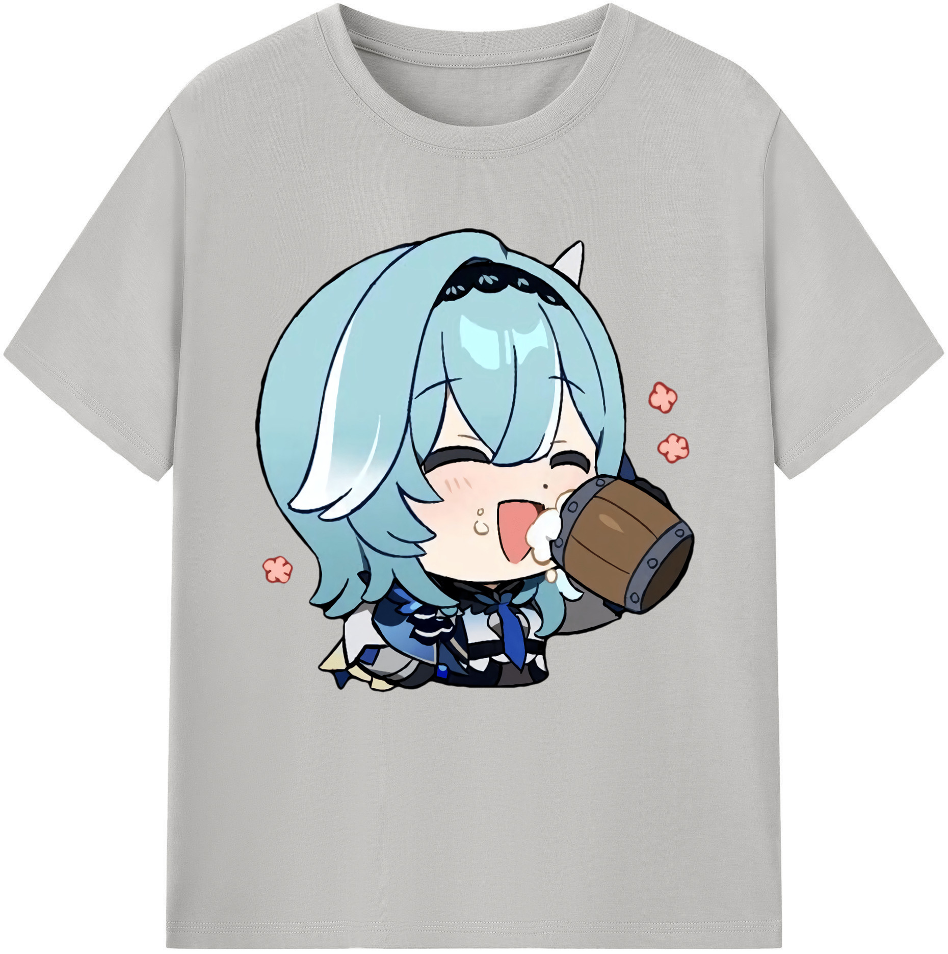 げんし神 优菈 ゆうら genshin Yūra レディースカジュアルプリントTシャツ（綿100％）