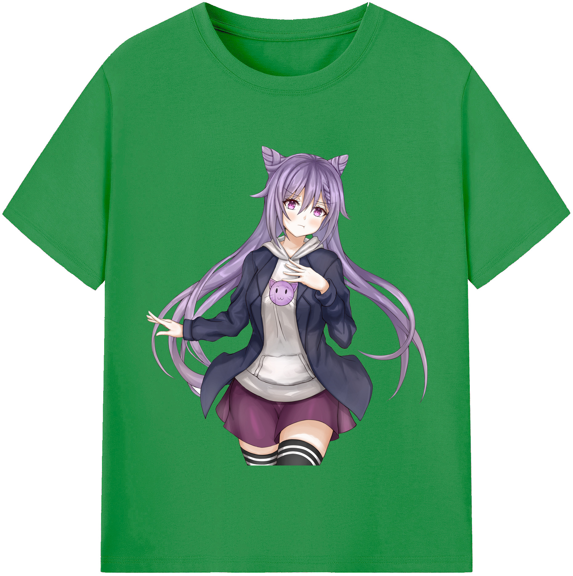 げんし神 刻晴 こくせい genshin Kokusei レディースカジュアルプリントTシャツ（綿100％）