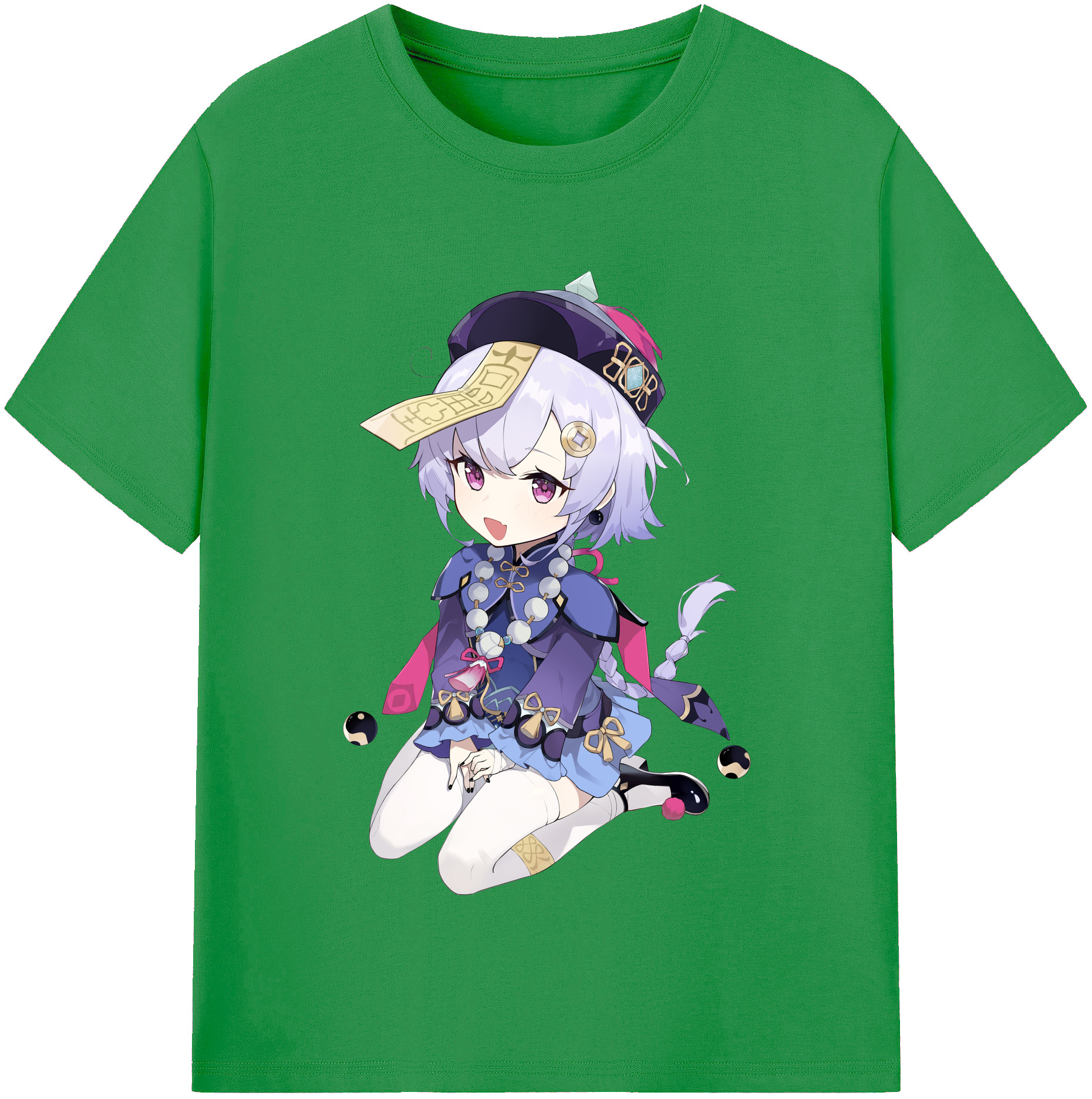 げんし神 七七 なな  genshin Nana レディースカジュアルプリントTシャツ（綿100％）