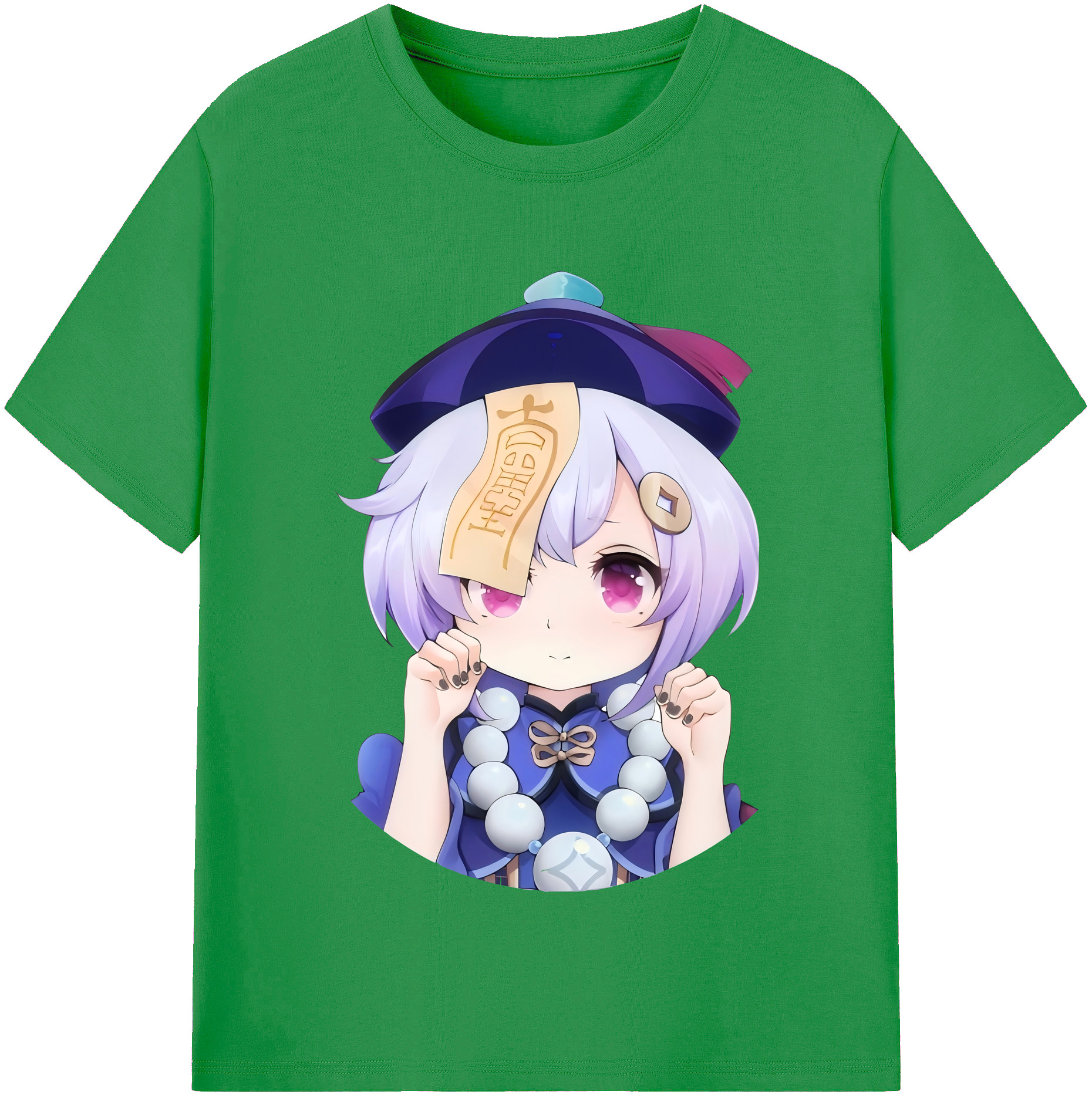 げんし神 七七 なな  genshin Nana レディースカジュアルプリントTシャツ（綿100％）