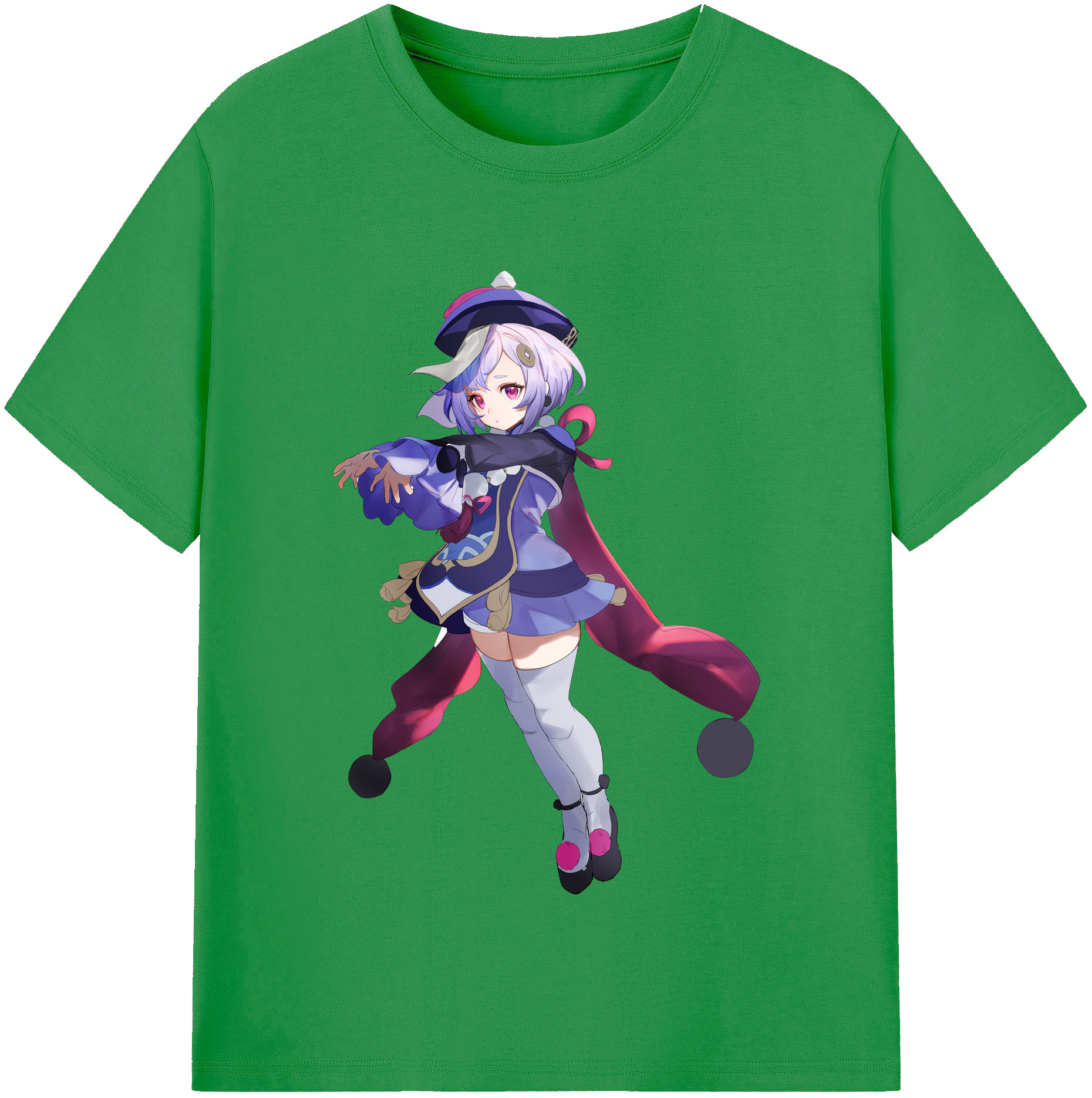 げんし神 七七 なな  genshin Nana レディースカジュアルプリントTシャツ（綿100％）