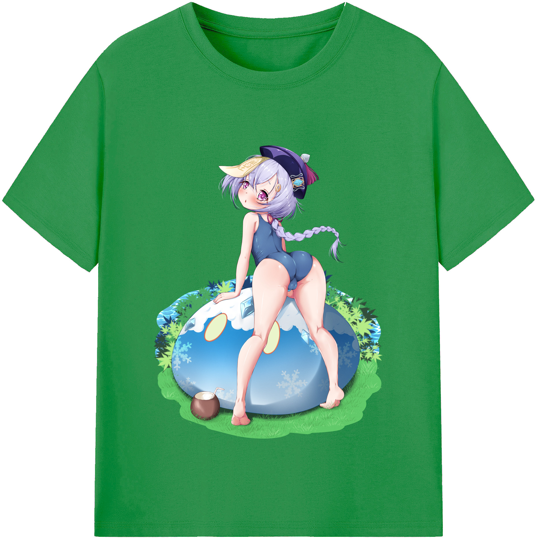 げんし神 七七 なな  genshin Nana レディースカジュアルプリントTシャツ（綿100％）