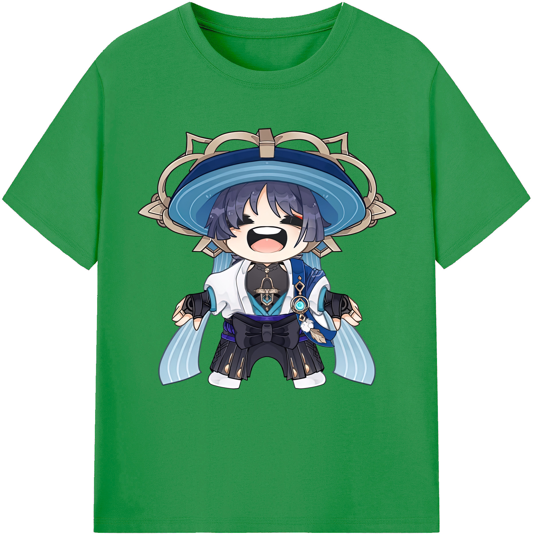 げんし神 さんペい genshin Sanpei レディースカジュアルプリントTシャツ（綿100％）