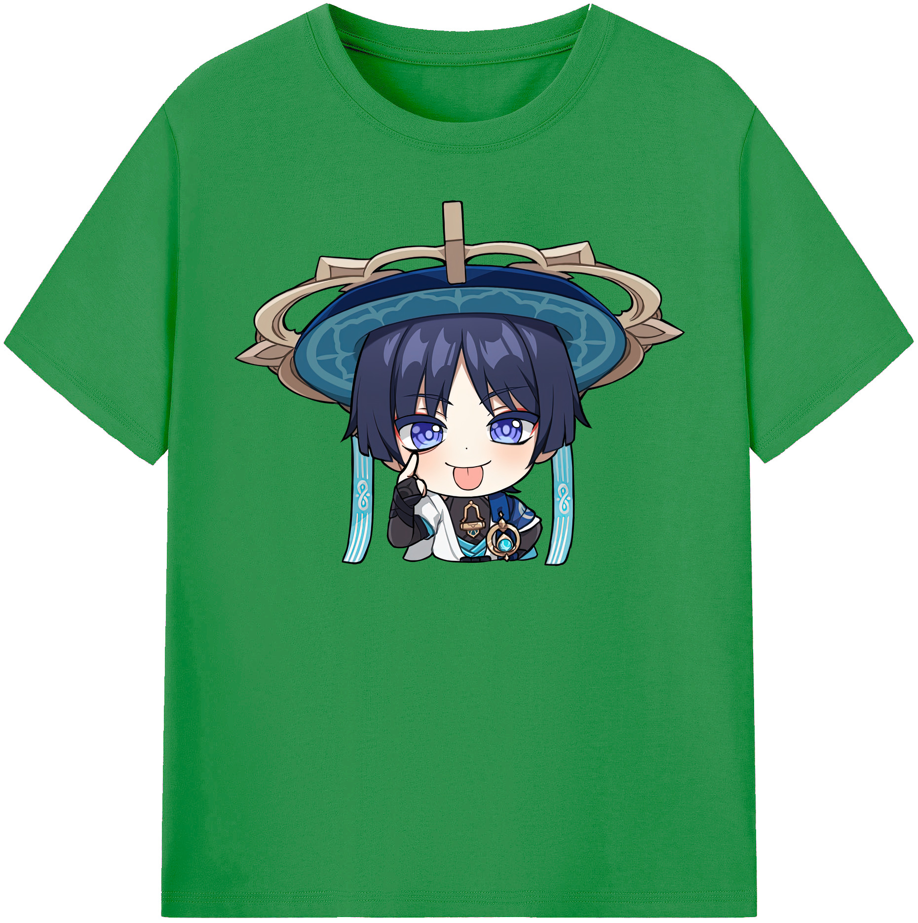 げんし神 さんペい genshin Sanpei レディースカジュアルプリントTシャツ（綿100％）