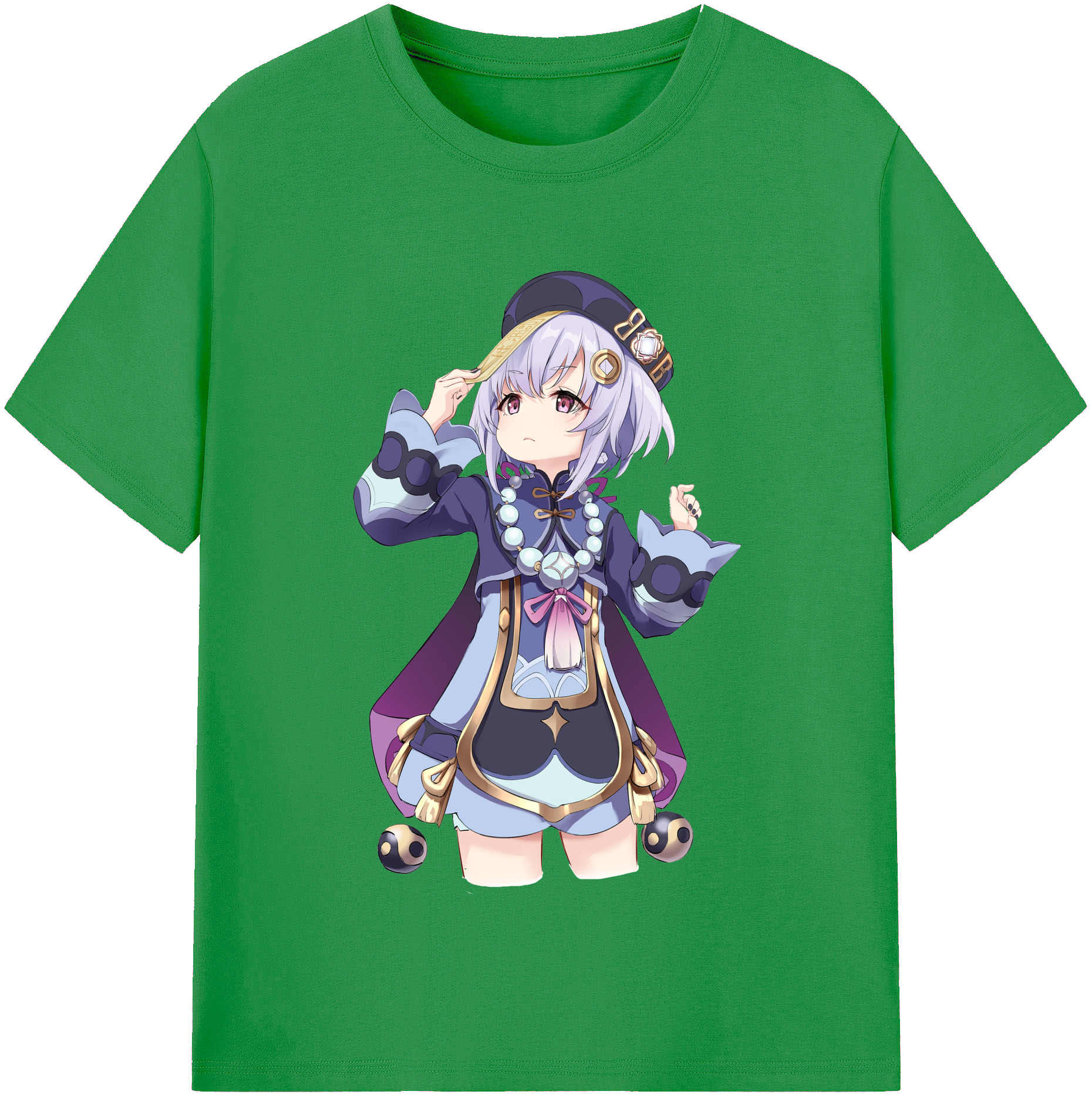 げんし神 七七 なな  genshin Nana レディースカジュアルプリントTシャツ（綿100％）