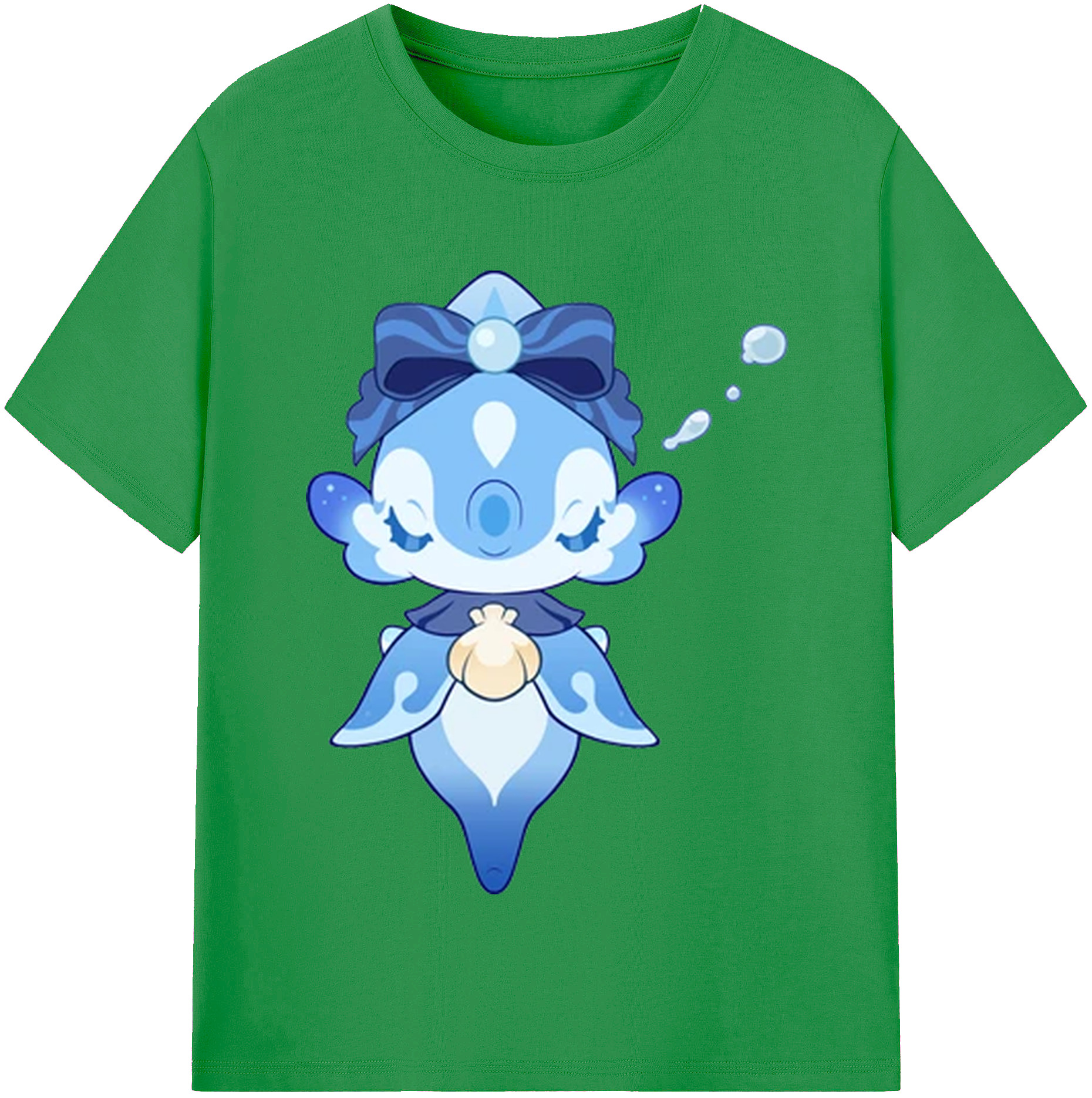 げんし神 フリーナ genshin Furina レディースカジュアルプリントTシャツ（綿100％）