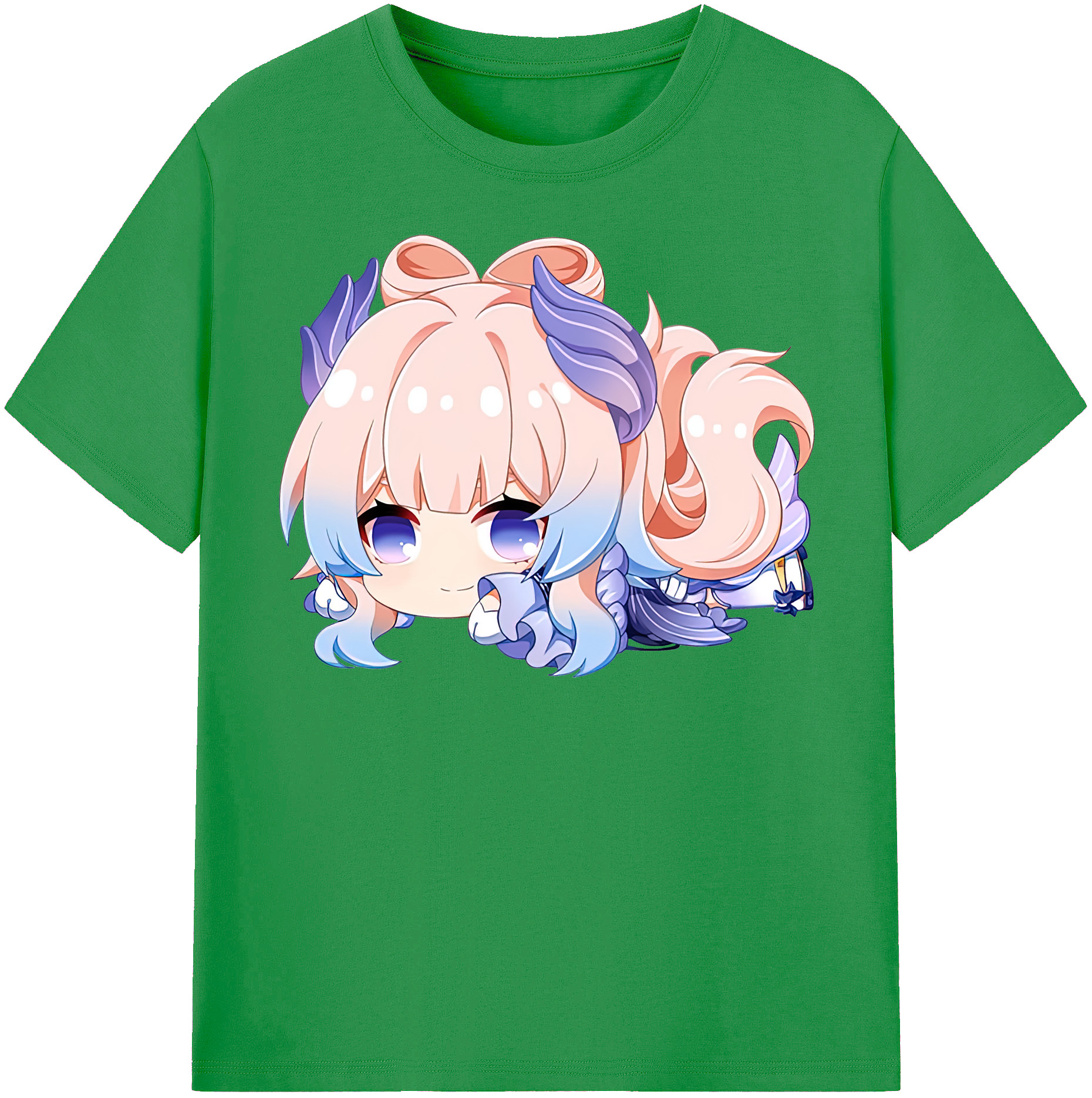 げんし神 珊瑚宮心海 サンゴノミヤ・ココミ genshin Sangonomiya Kokomi レディースカジュアルプリントTシャツ（綿100％）