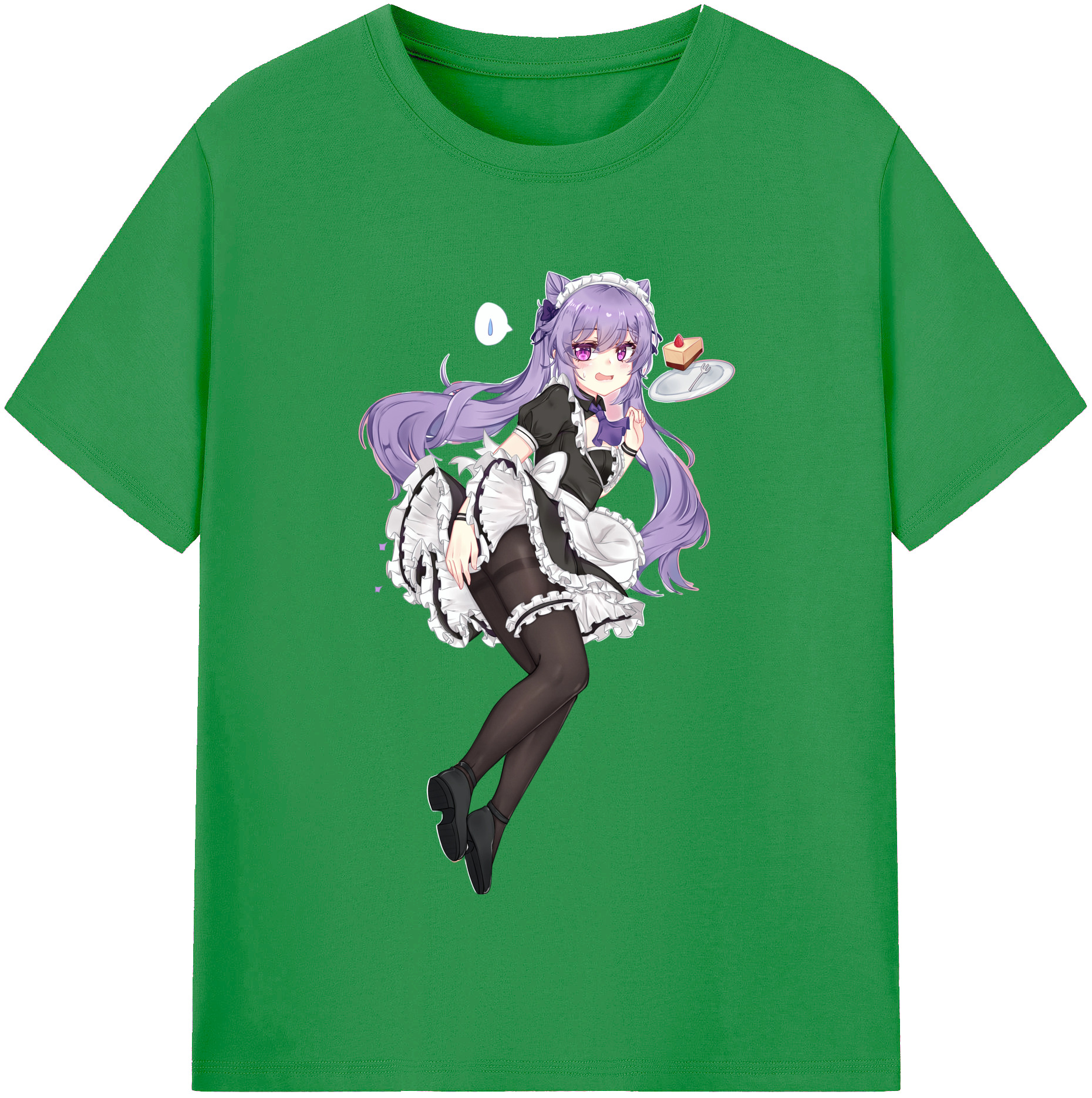 げんし神 刻晴 こくせい genshin Kokusei レディースカジュアルプリントTシャツ（綿100％）