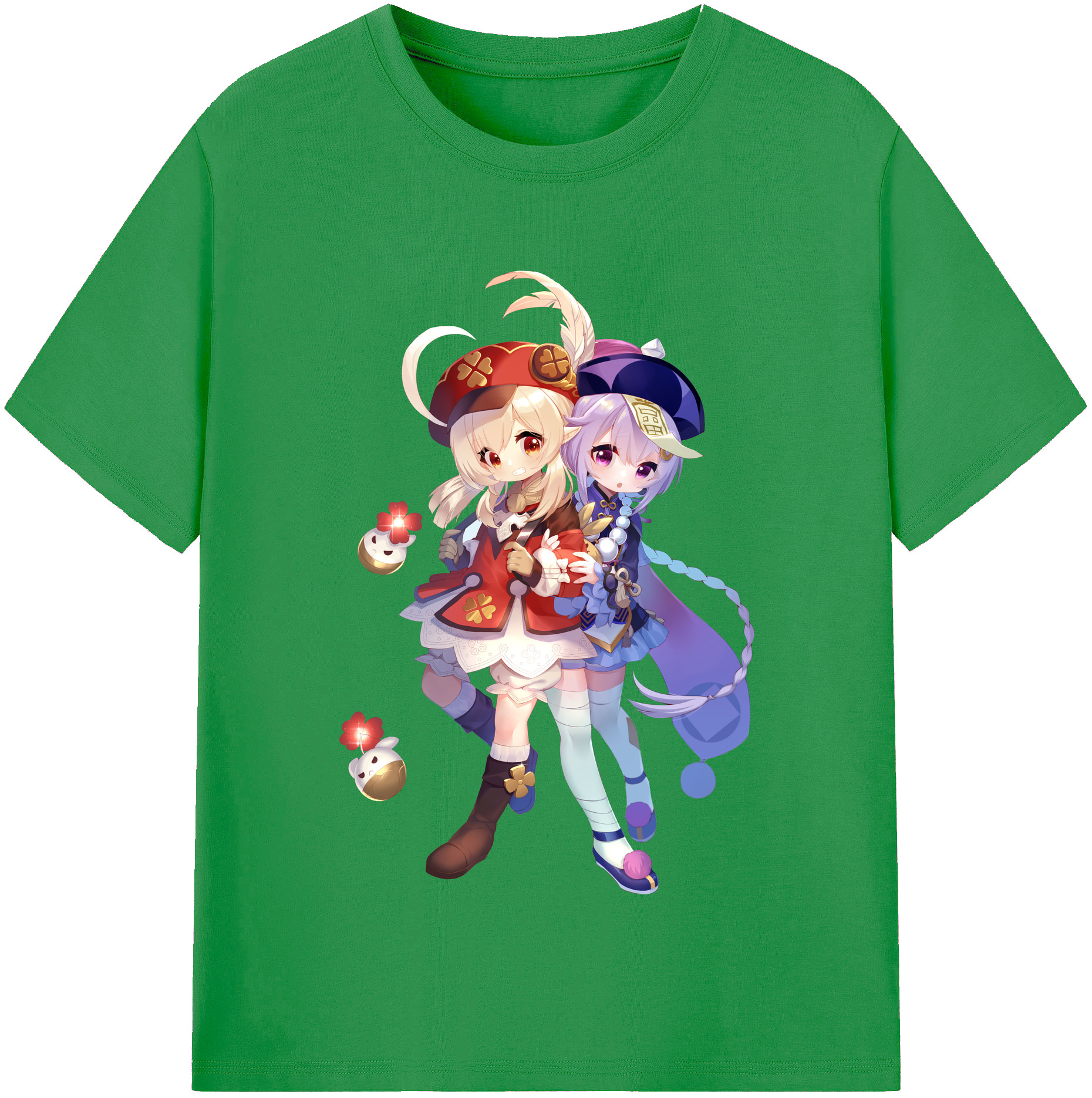 げんし神 七七 なな  genshin Nana レディースカジュアルプリントTシャツ（綿100％）