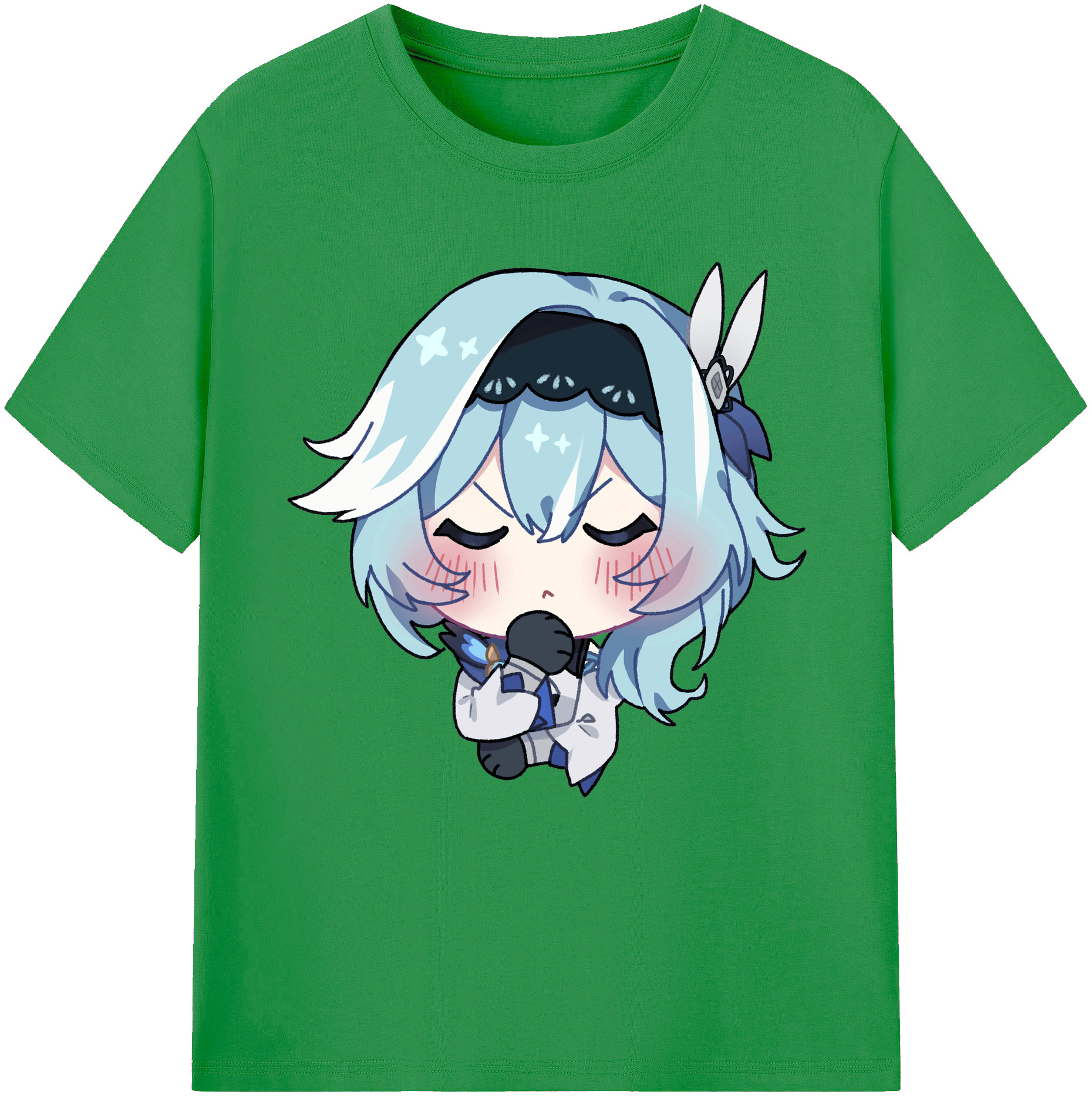げんし神 优菈 ゆうら genshin Yūra レディースカジュアルプリントTシャツ（綿100％）