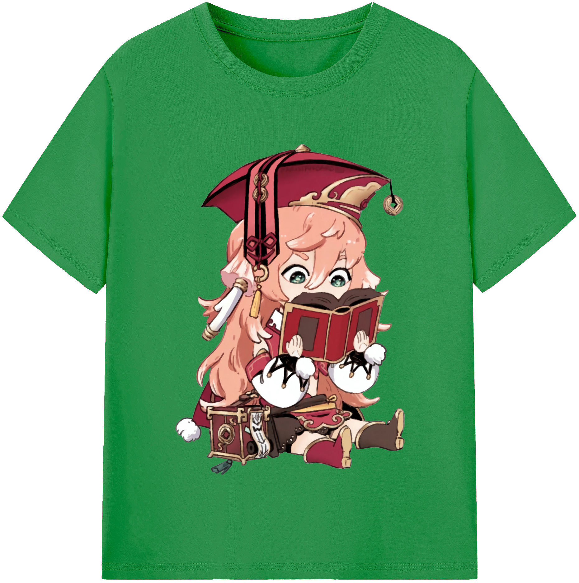 げんし神 ヤンフェイ genshin Yanfei レディースカジュアルプリントTシャツ（綿100％）