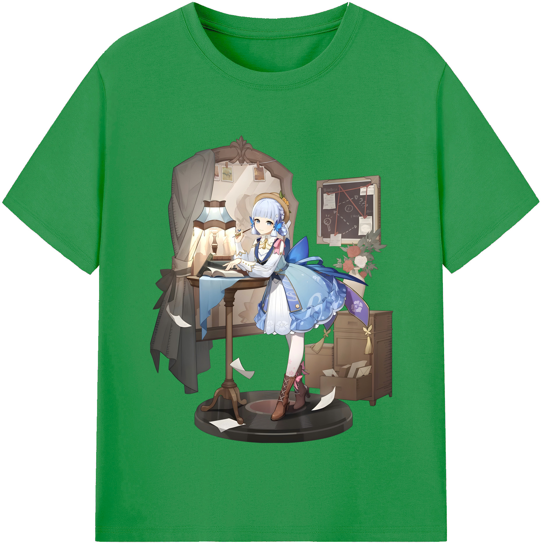 げんし神 神里綾華 神宮寺レン genshin Kamimiya Ren レディースカジュアルプリントTシャツ（綿100％）