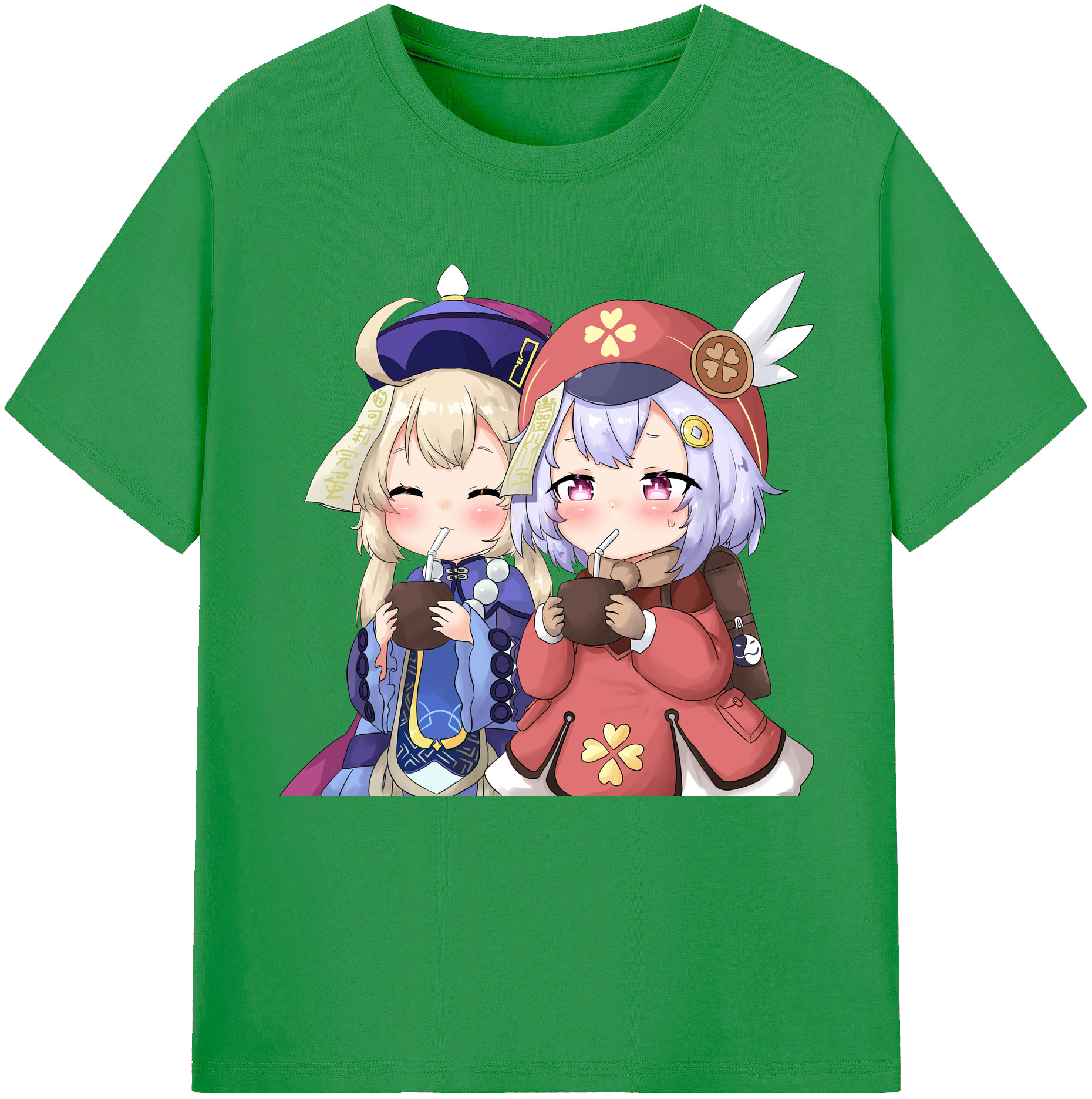 げんし神 七七 なな  genshin Nana レディースカジュアルプリントTシャツ（綿100％）