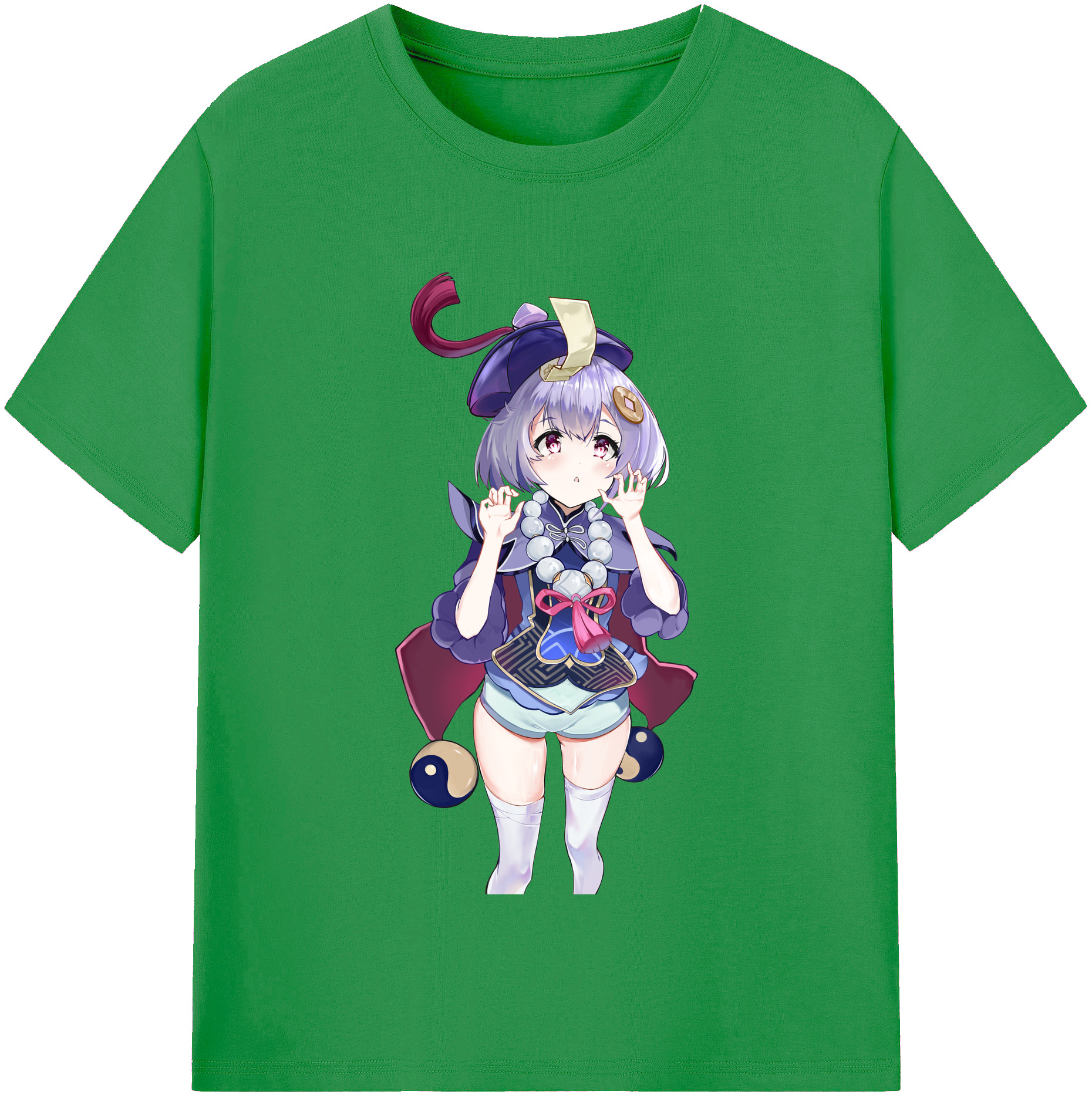 げんし神 七七 なな  genshin Nana レディースカジュアルプリントTシャツ（綿100％）