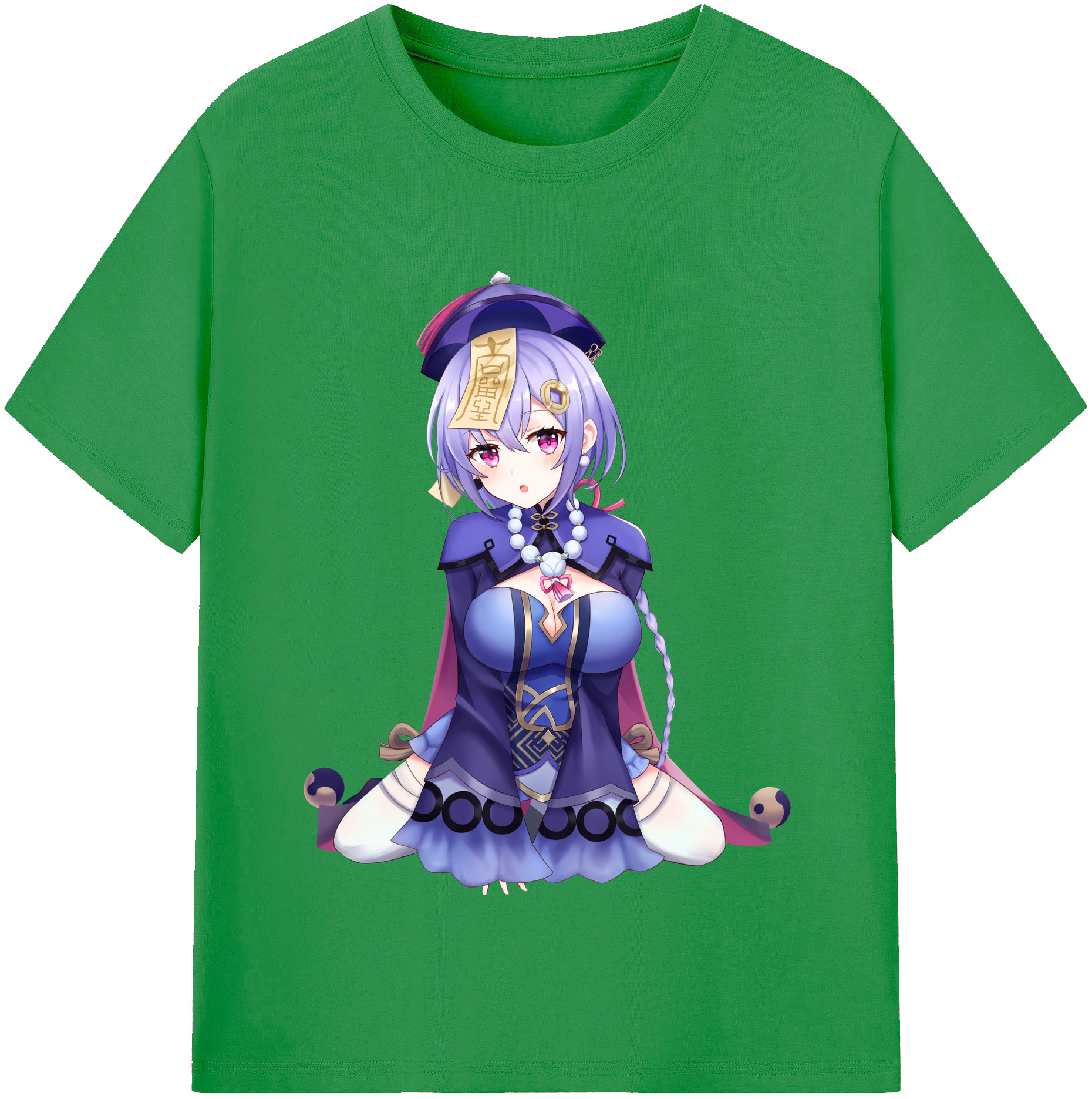 げんし神 七七 なな  genshin Nana レディースカジュアルプリントTシャツ（綿100％）