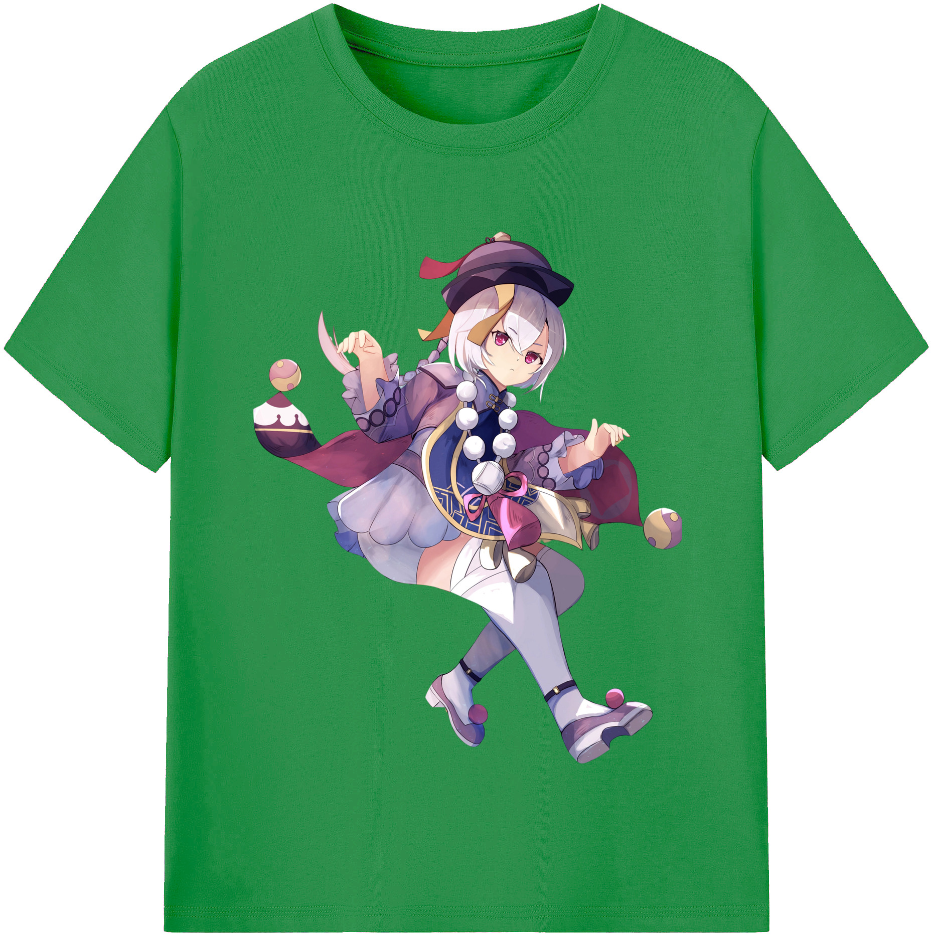 げんし神 七七 なな  genshin Nana レディースカジュアルプリントTシャツ（綿100％）