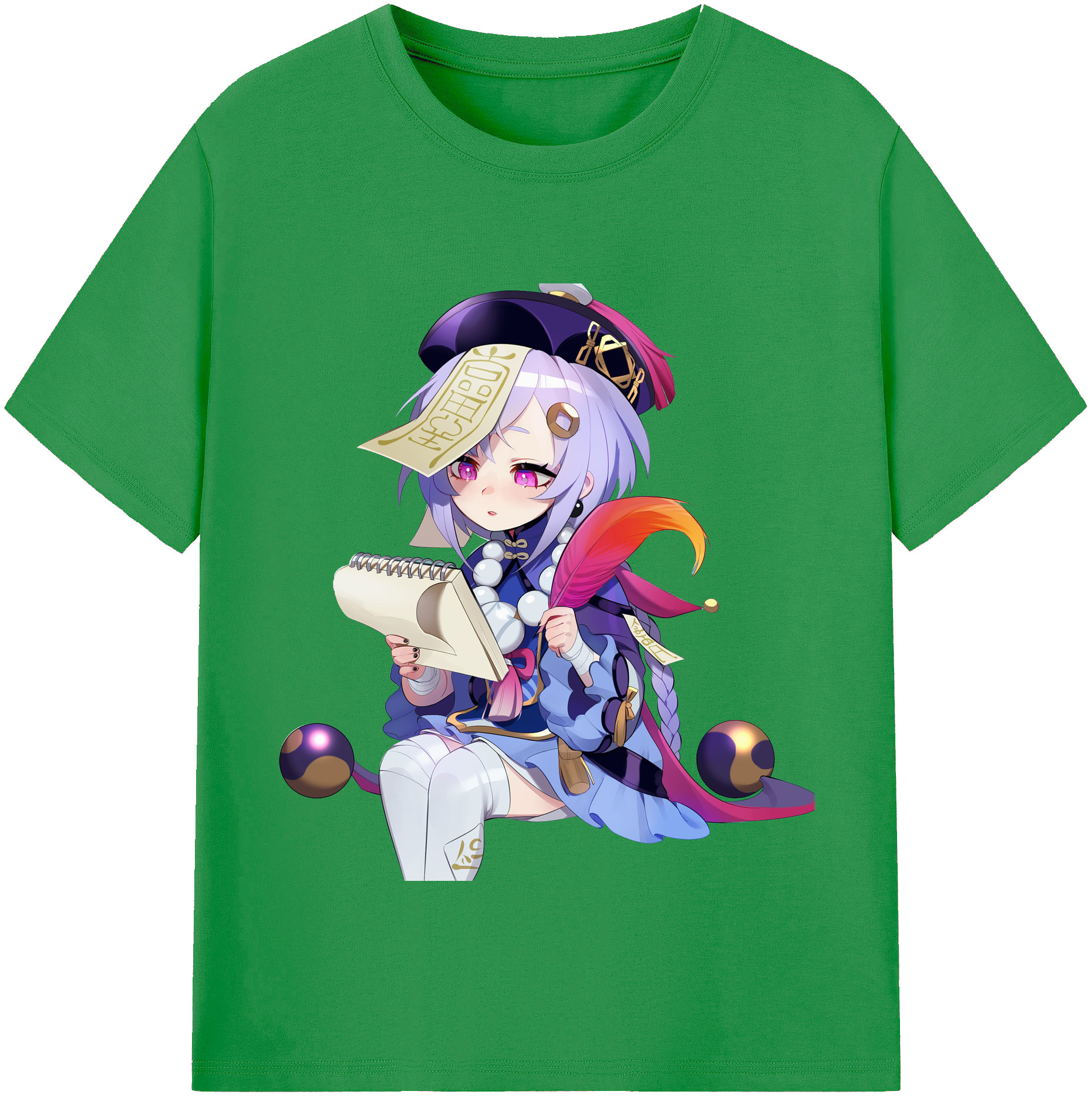 げんし神 七七 なな  genshin Nana レディースカジュアルプリントTシャツ（綿100％）