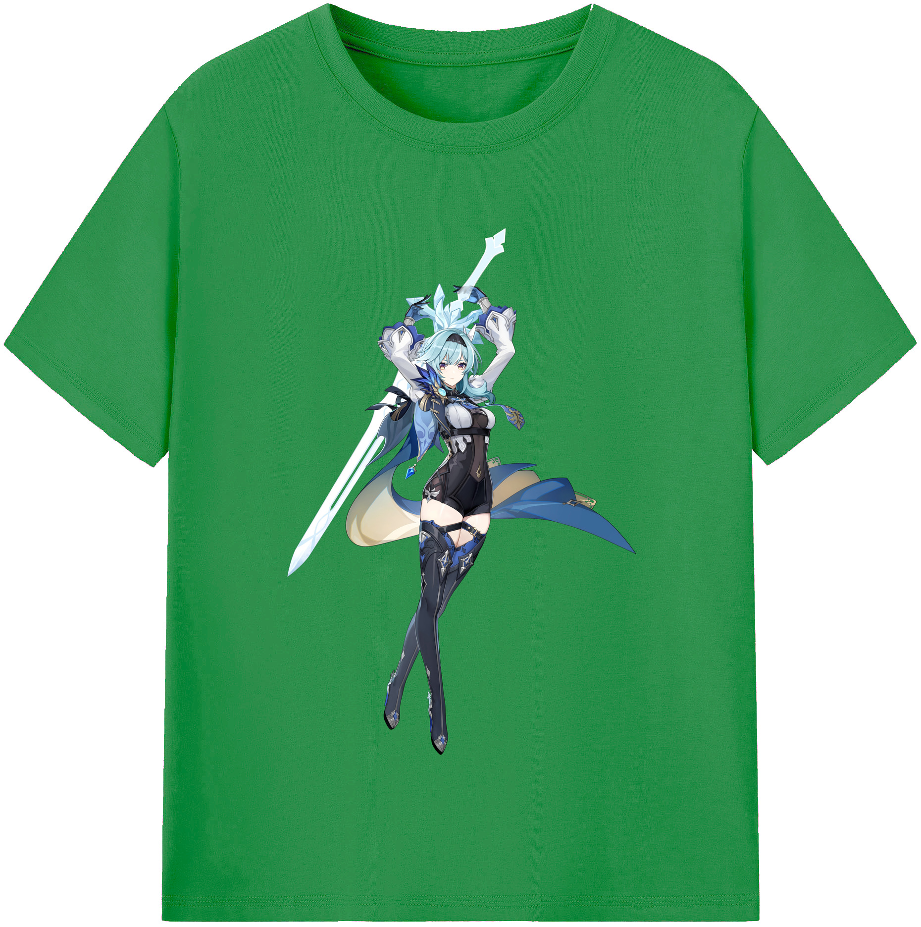 げんし神 优菈 ゆうら genshin Yūra レディースカジュアルプリントTシャツ（綿100％）