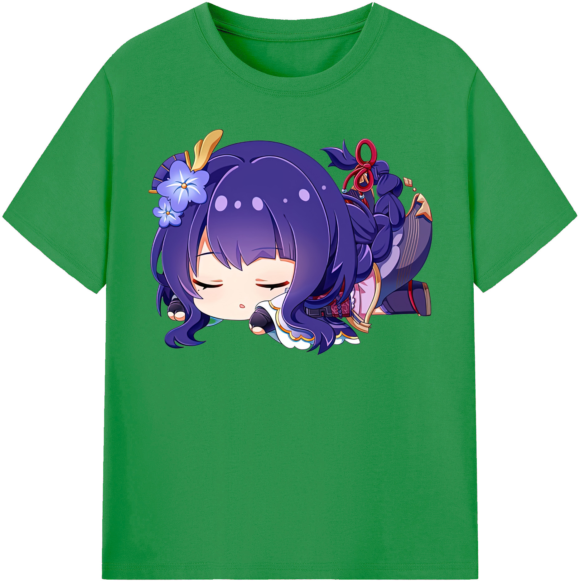 げんし神 雷電将軍 らいでんしょうぐん genshin Raiden Shogun レディースカジュアルプリントTシャツ（綿100％）