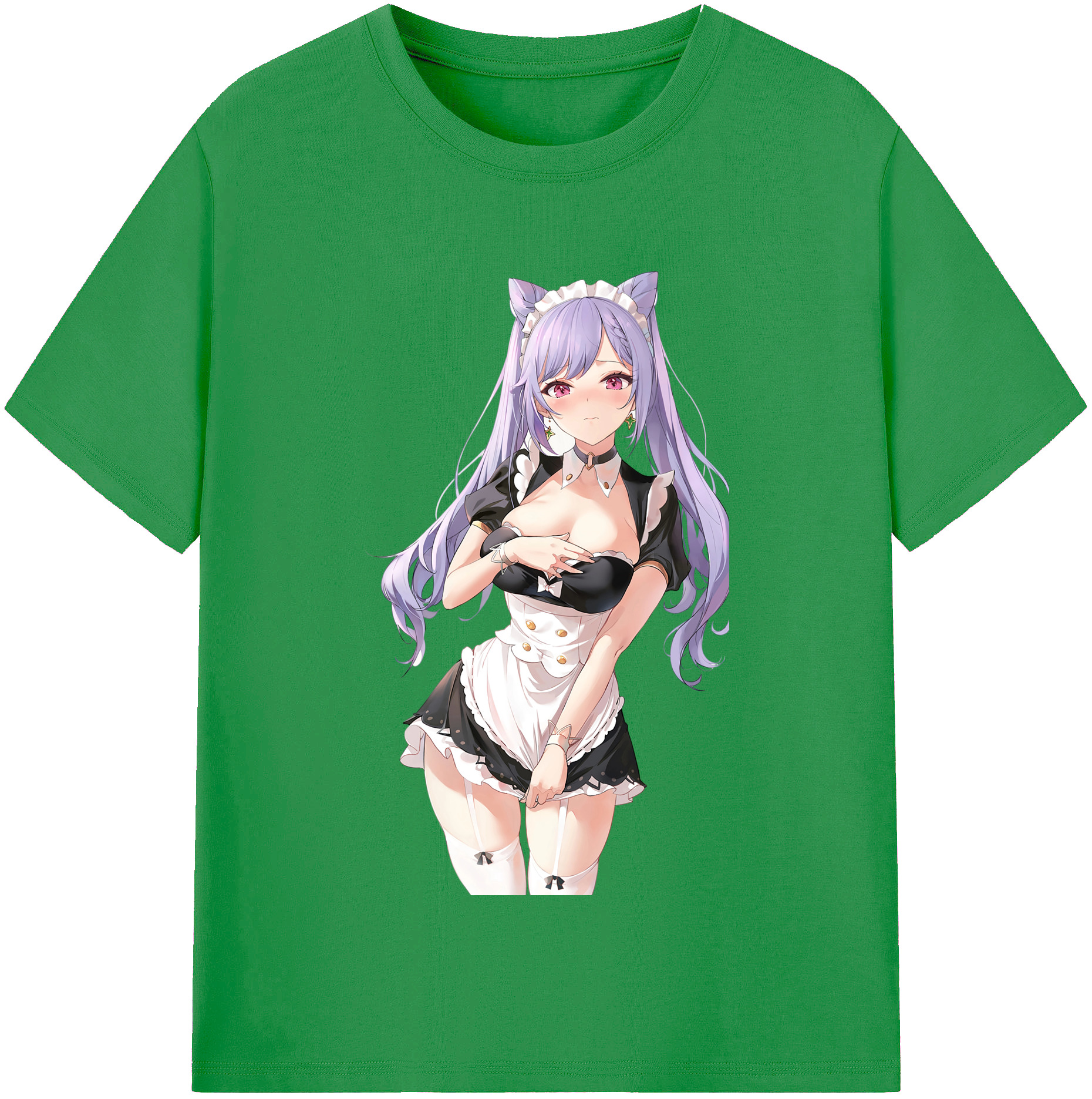 げんし神 刻晴 こくせい genshin Kokusei レディースカジュアルプリントTシャツ（綿100％）