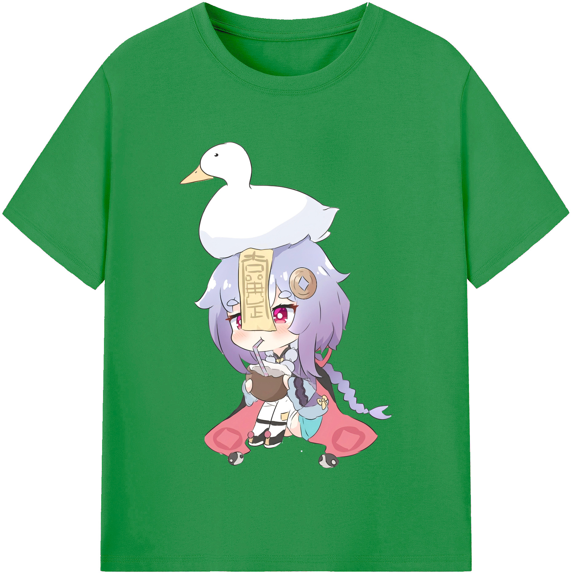 げんし神 七七 なな  genshin Nana レディースカジュアルプリントTシャツ（綿100％）