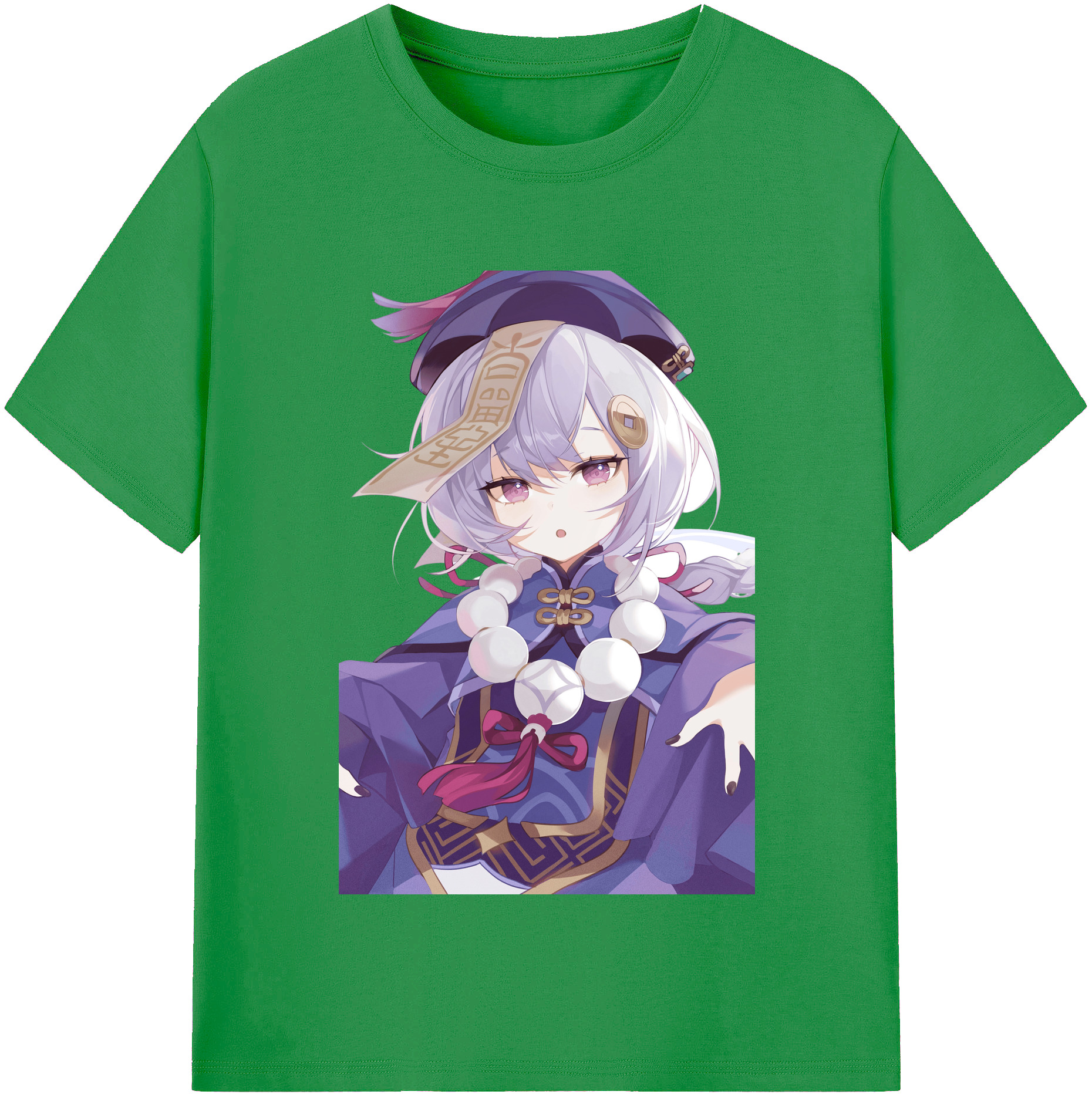 げんし神 七七 なな  genshin Nana レディースカジュアルプリントTシャツ（綿100％）