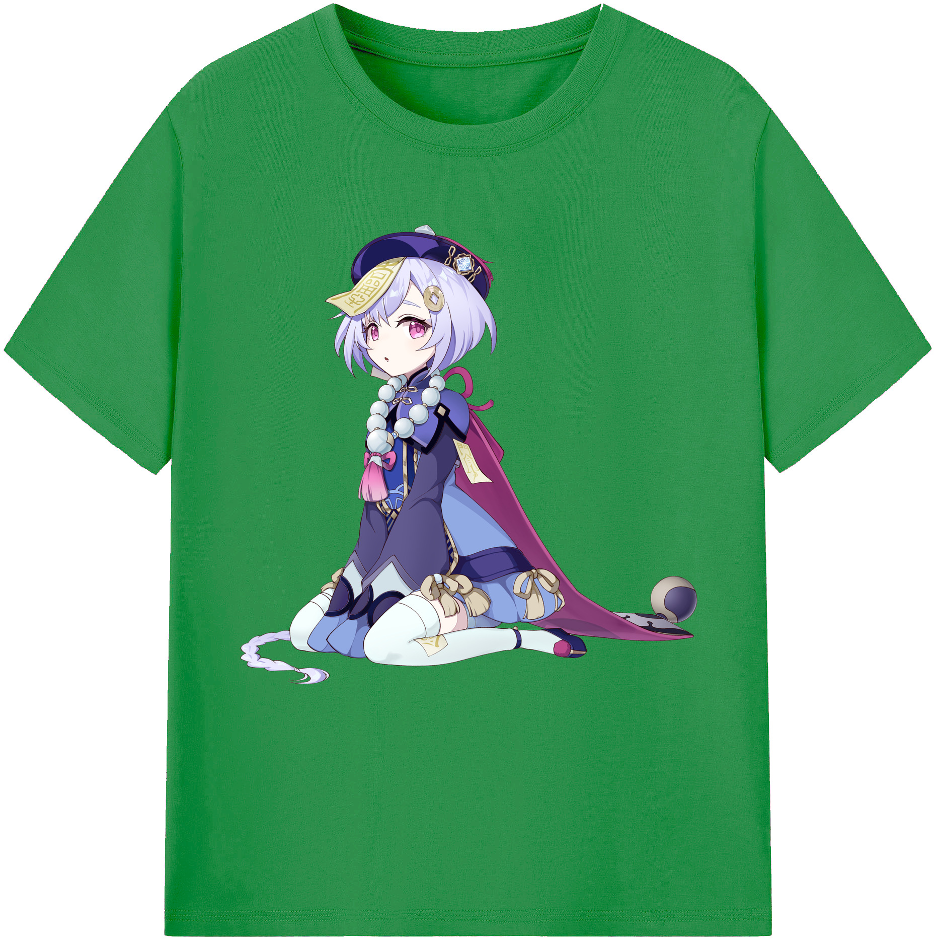 げんし神 七七 なな  genshin Nana レディースカジュアルプリントTシャツ（綿100％）