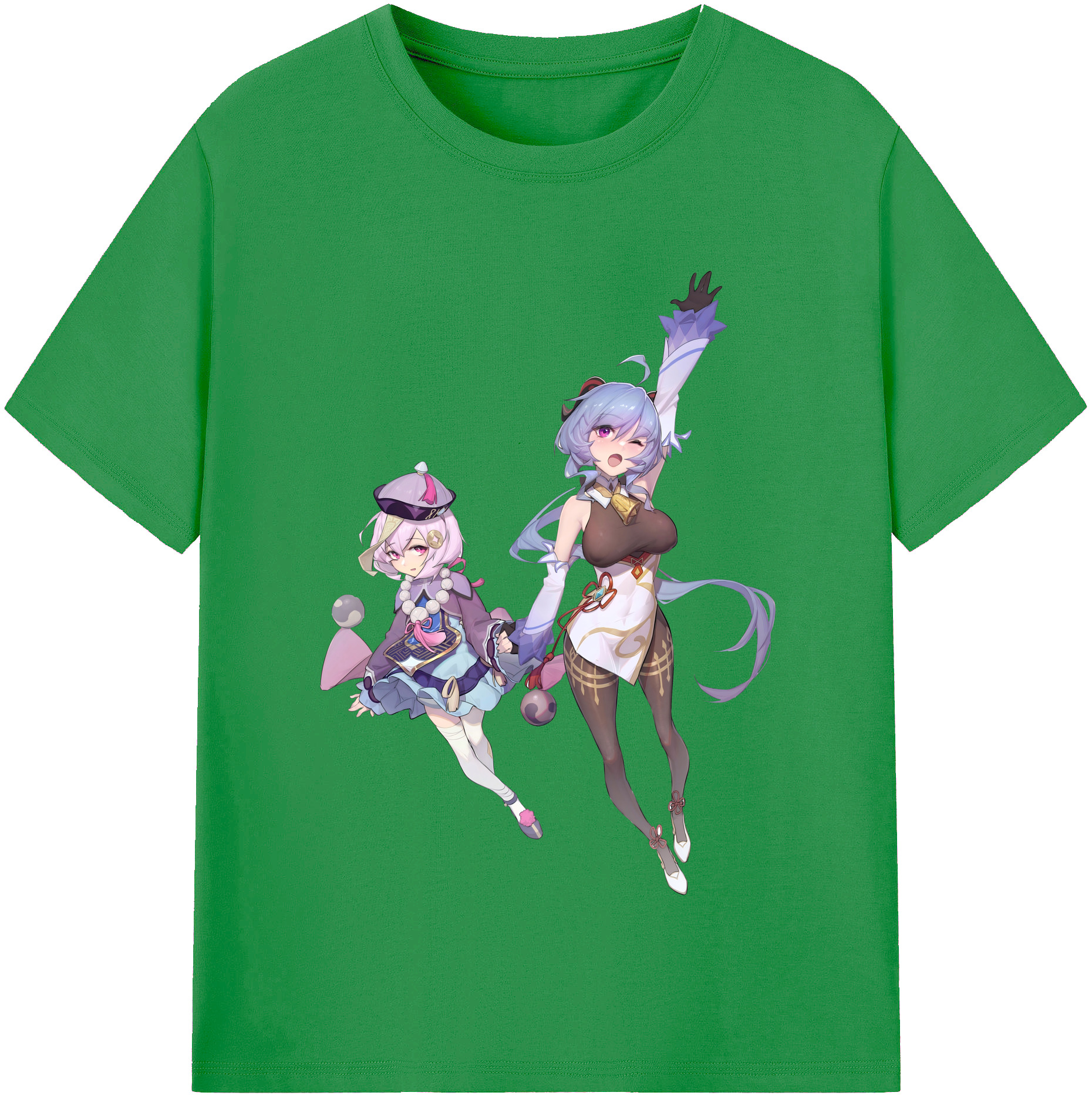 げんし神 七七 なな  genshin Nana レディースカジュアルプリントTシャツ（綿100％）