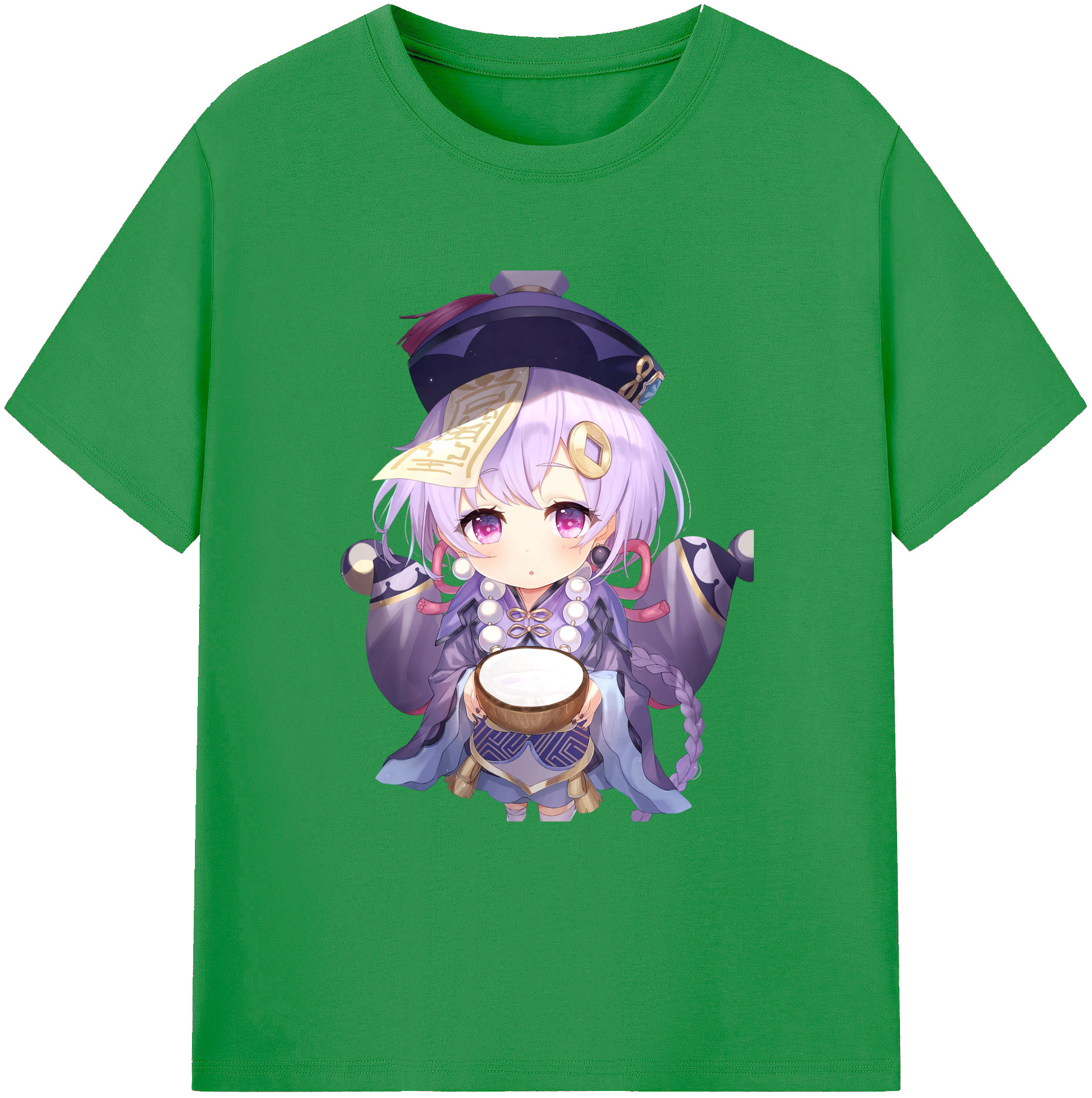 げんし神 七七 なな  genshin Nana レディースカジュアルプリントTシャツ（綿100％）