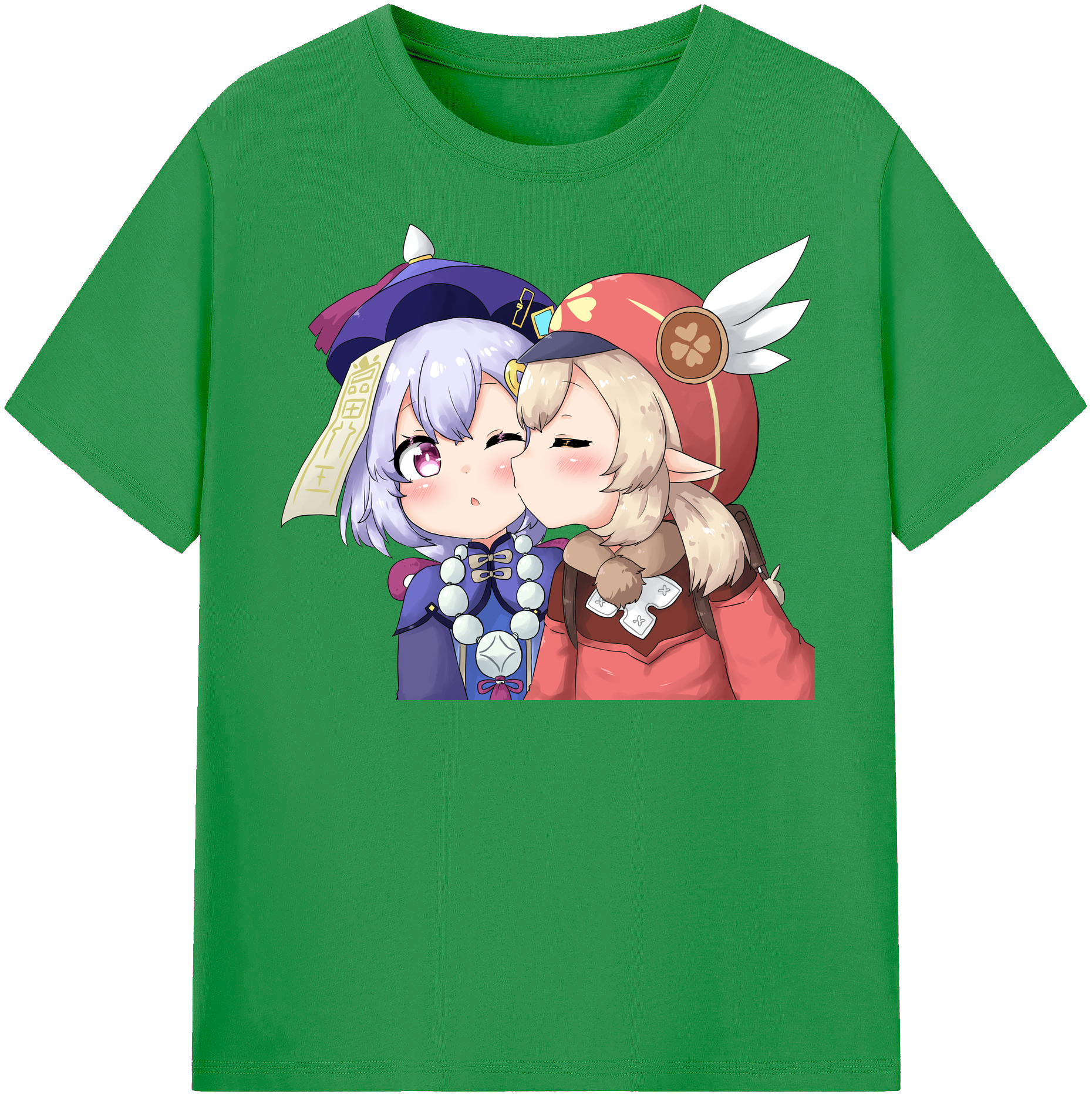 げんし神 七七 なな  genshin Nana レディースカジュアルプリントTシャツ（綿100％）