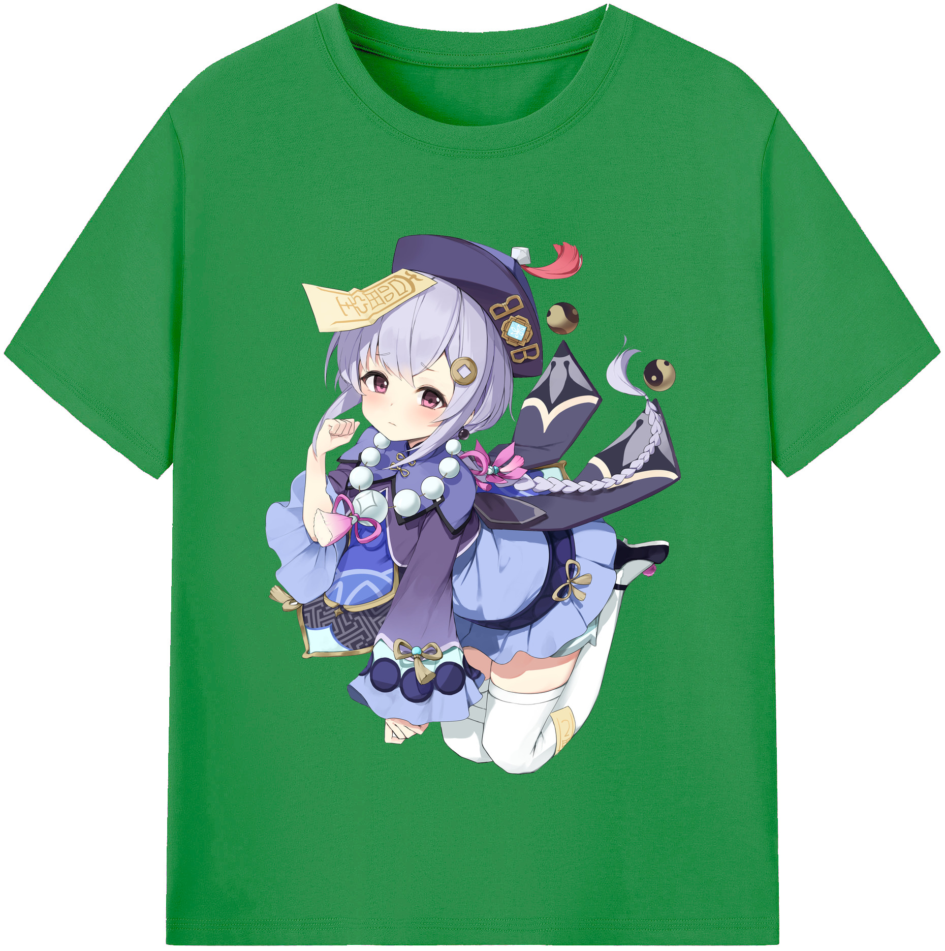 げんし神 七七 なな  genshin Nana レディースカジュアルプリントTシャツ（綿100％）