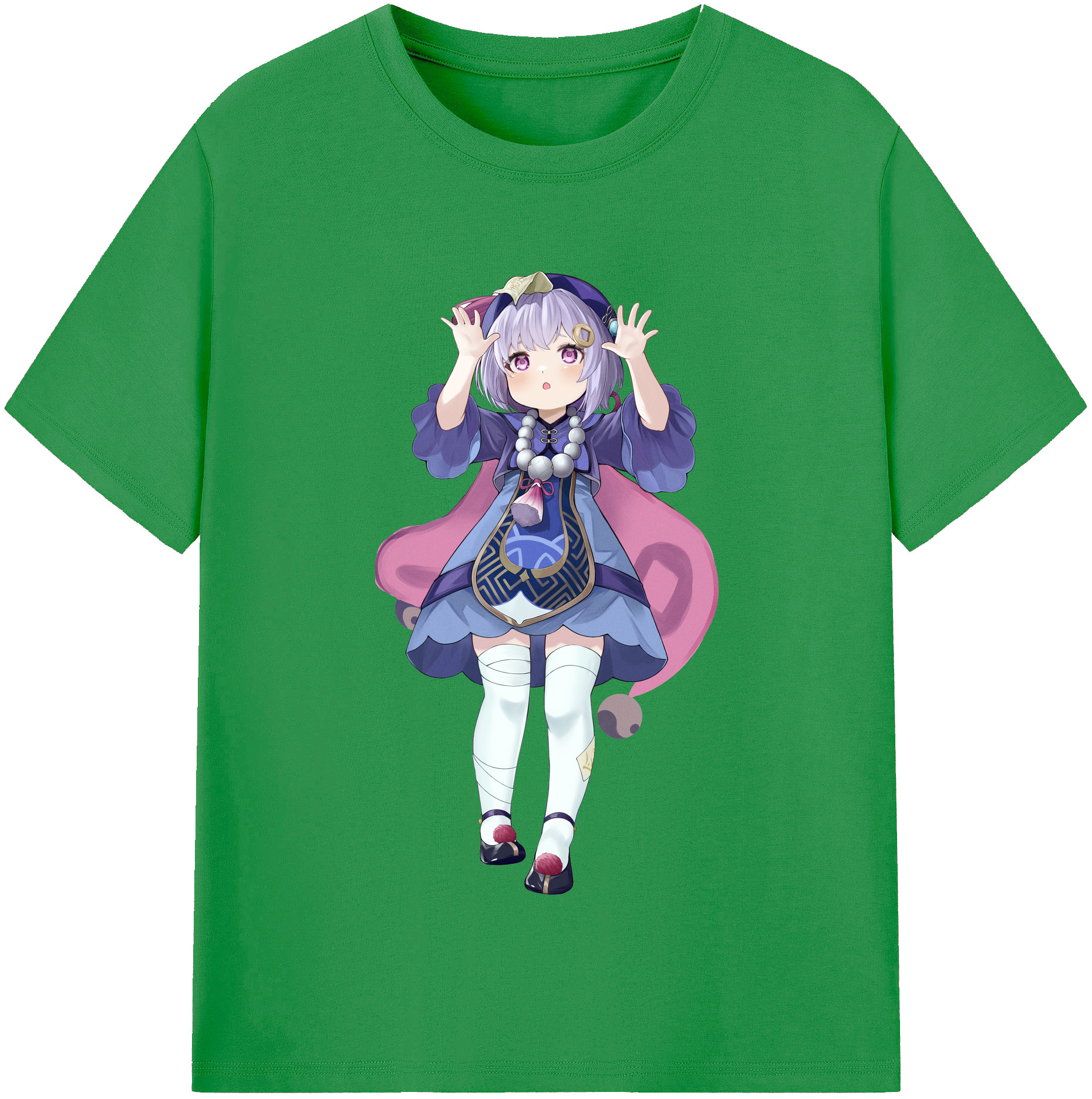 げんし神 七七 なな  genshin Nana レディースカジュアルプリントTシャツ（綿100％）