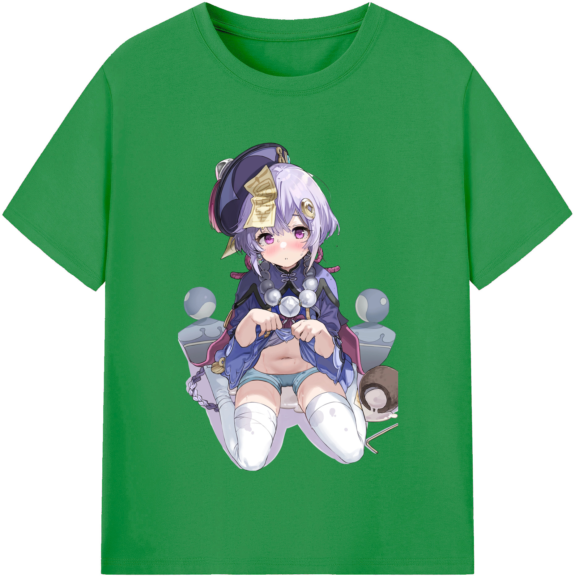 げんし神 七七 なな  genshin Nana レディースカジュアルプリントTシャツ（綿100％）