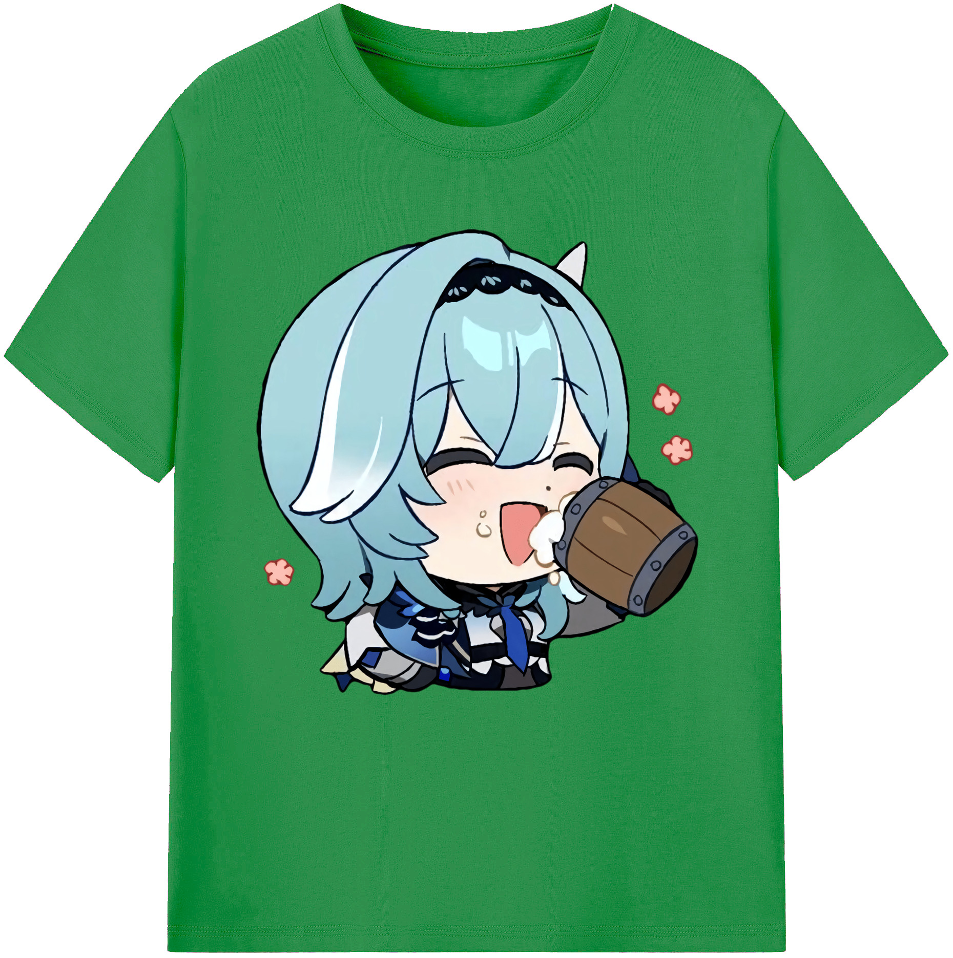 げんし神 优菈 ゆうら genshin Yūra レディースカジュアルプリントTシャツ（綿100％）